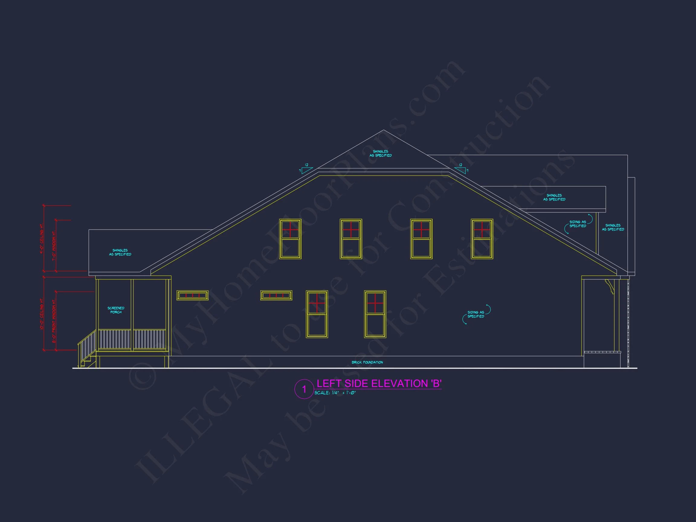 15-1309B HOUSE PLAN - Custom House Plan with 2-Story CAD Blueprint Designs 3 Custom house Plan with 2-Story CAD Blueprint Designs