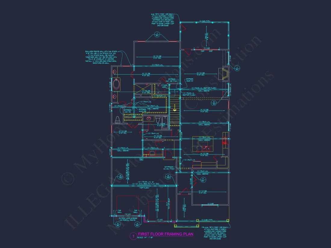 Craftsman house Plan: Spacious 4-Bed Floor Plan with Modern Designs