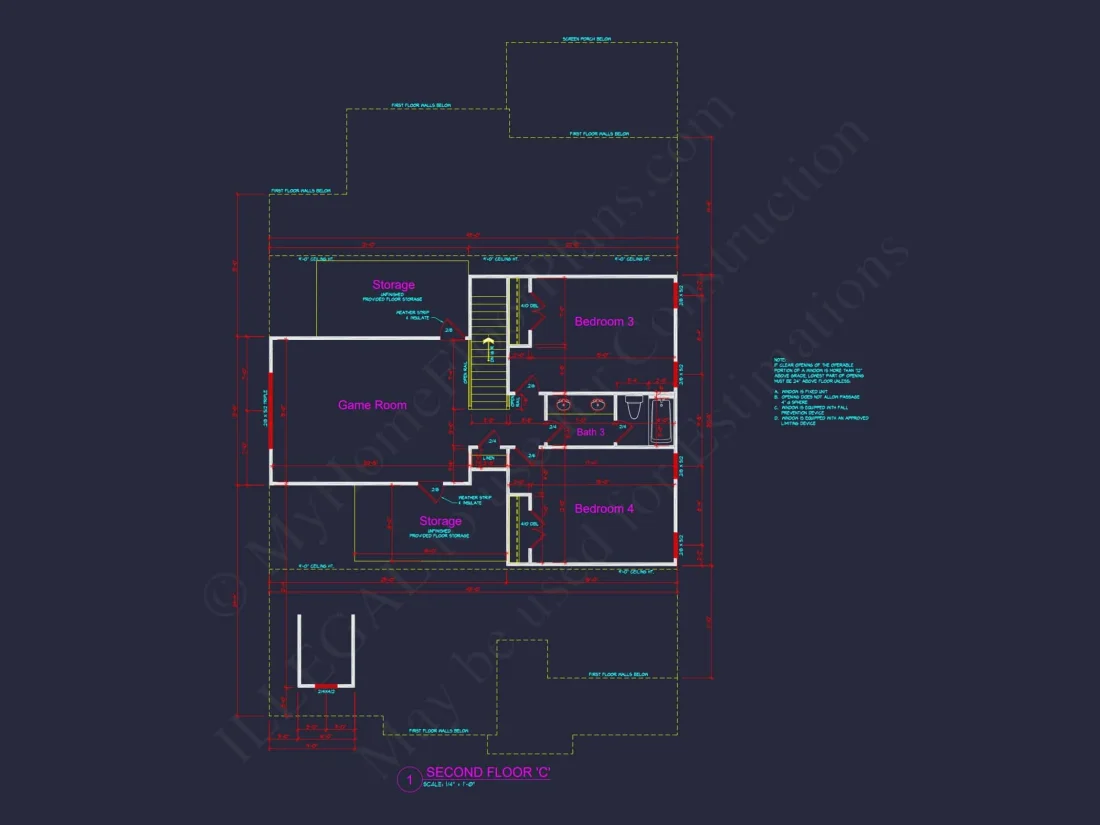 Craftsman house Plan: Spacious 4-Bed Floor Plan with Modern Designs