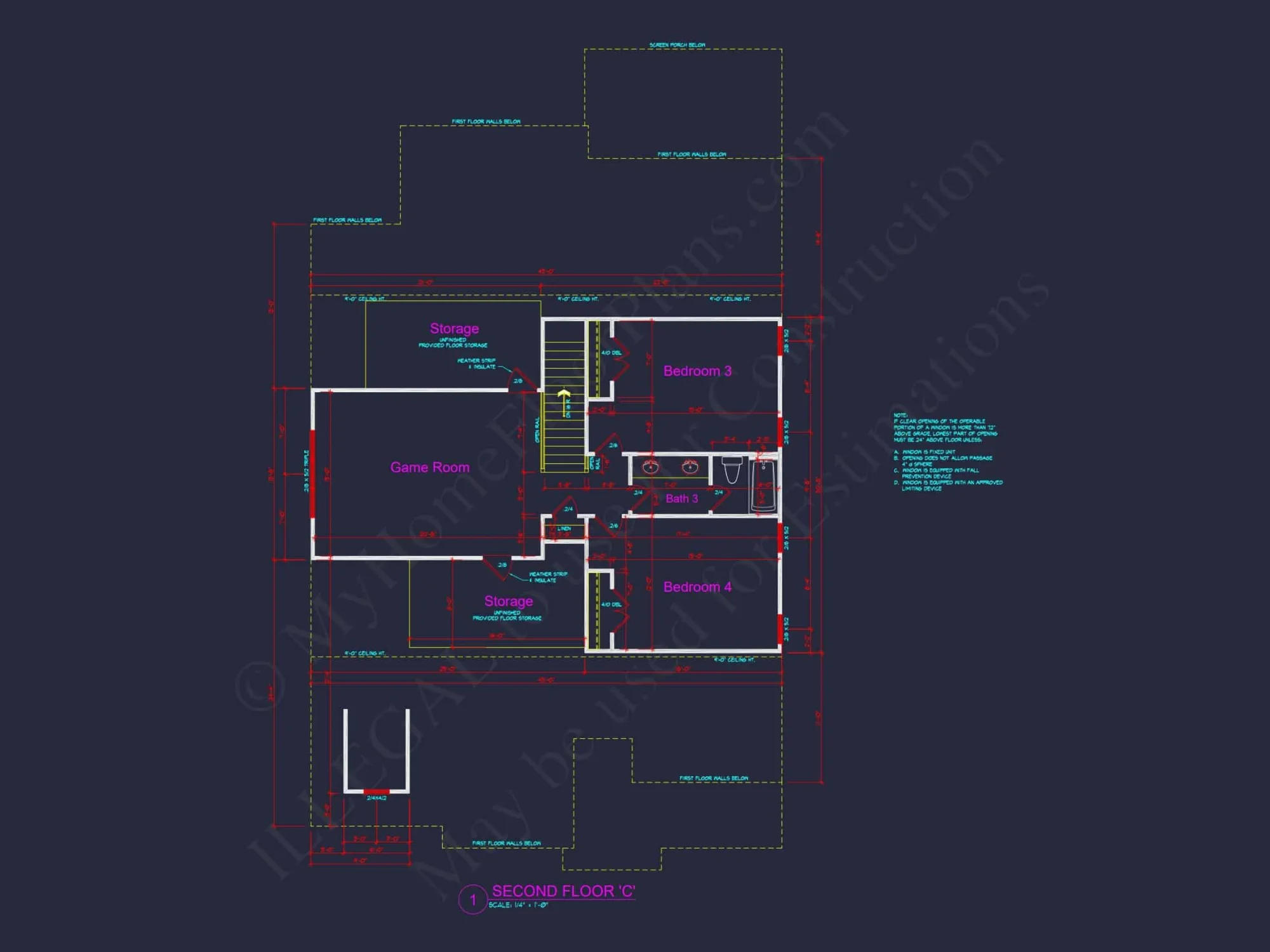 Craftsman house Plan: Spacious 4-Bed Floor Plan with Modern Designs