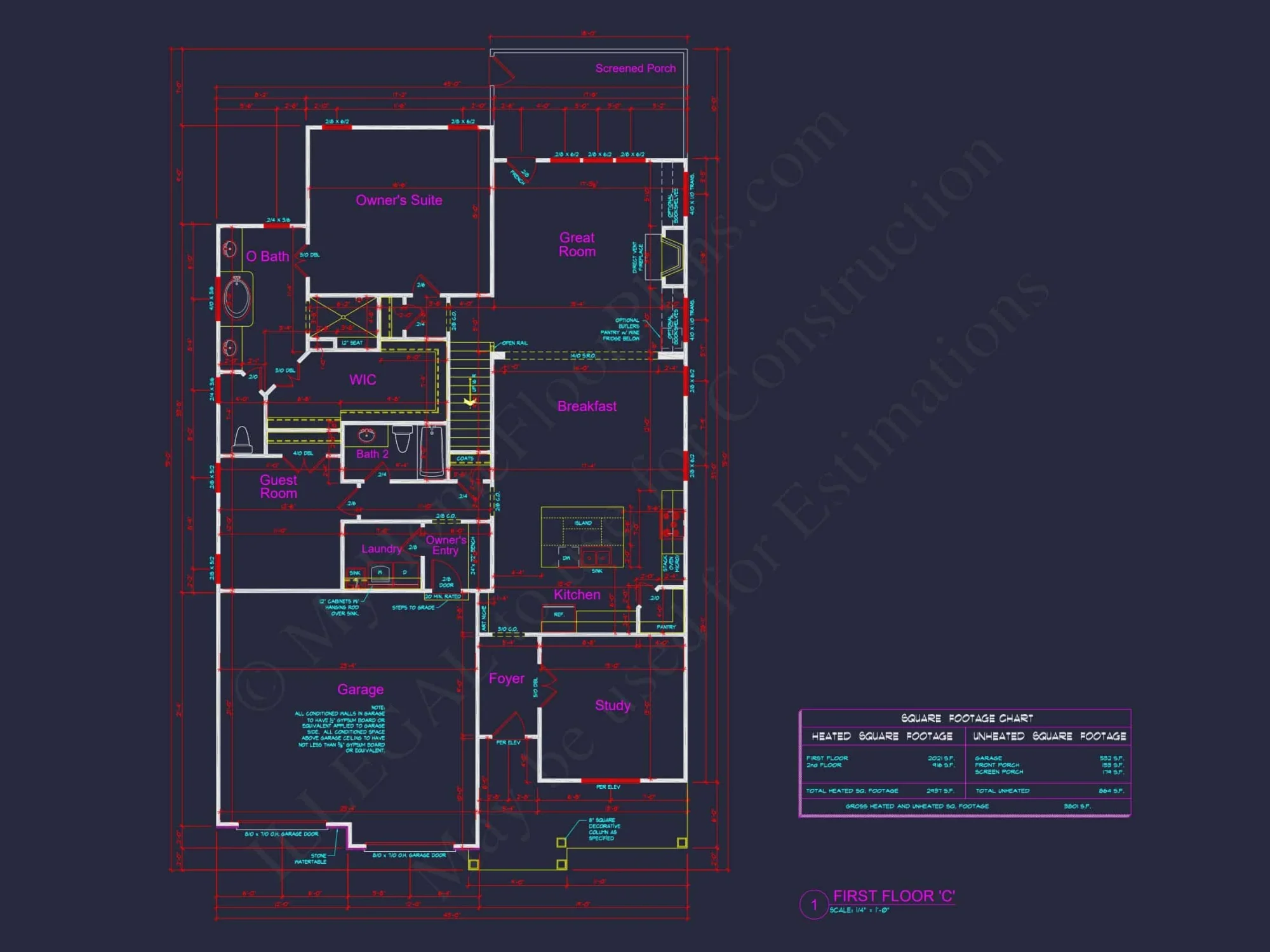 Craftsman house Plan: Spacious 4-Bed Floor Plan with Modern Designs