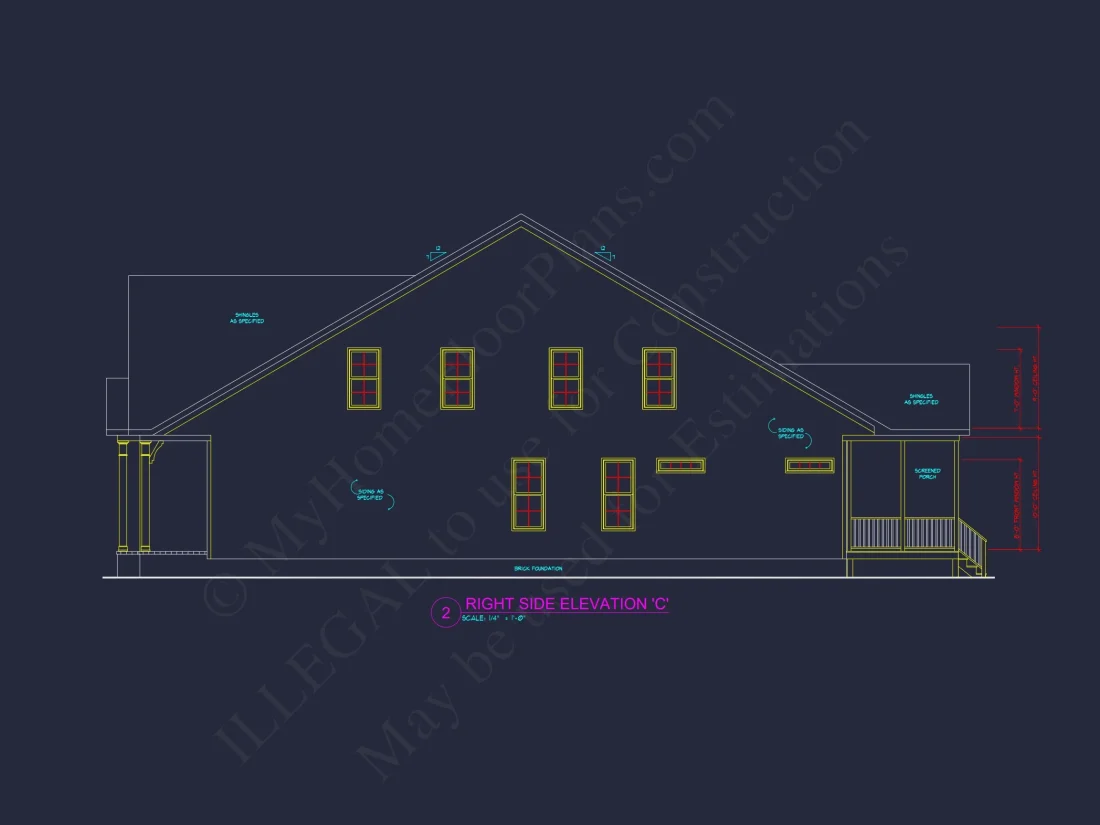 Craftsman house Plan: Spacious 4-Bed Floor Plan with Modern Designs