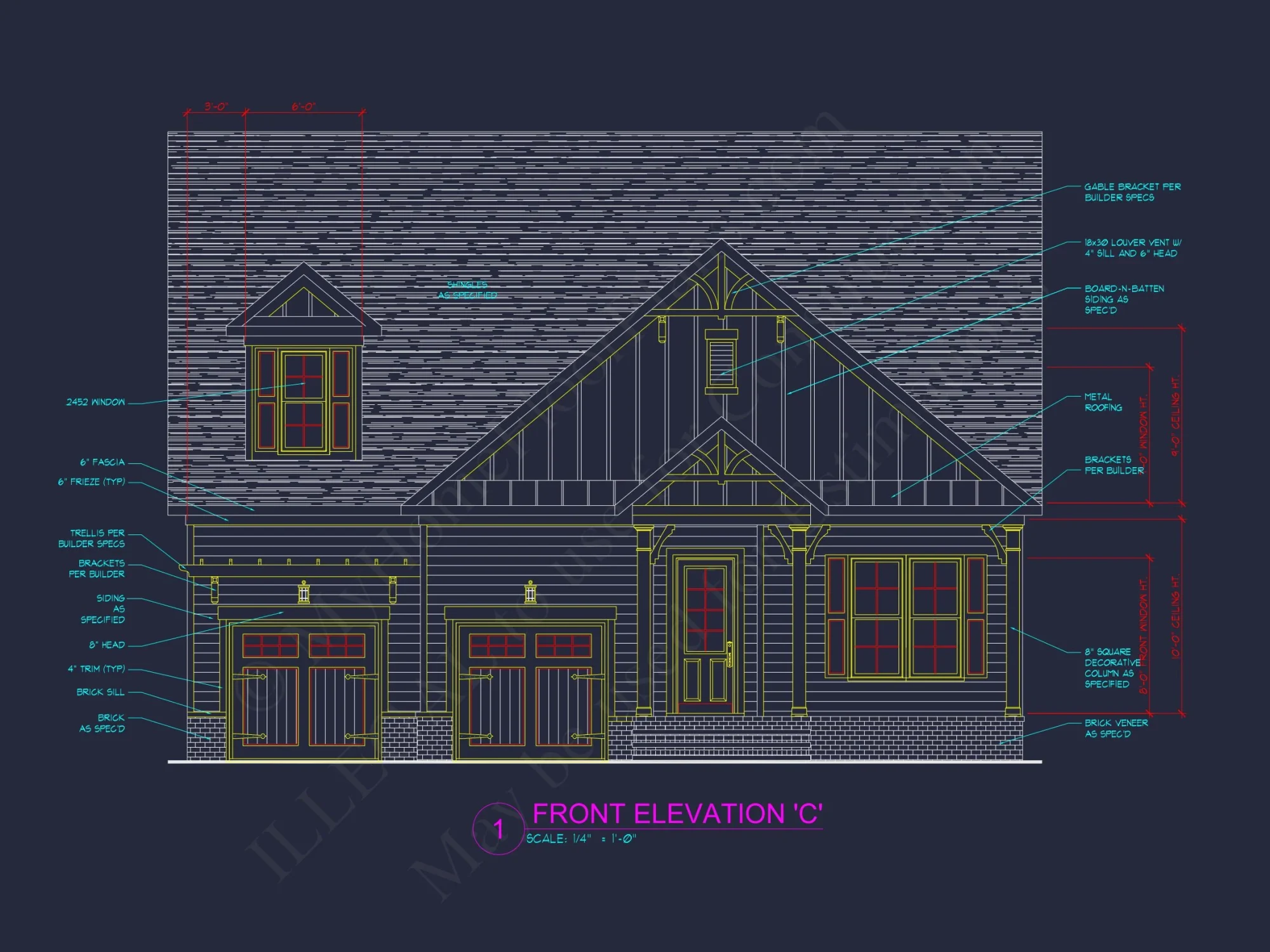 Craftsman house Plan: Spacious 4-Bed Floor Plan with Modern Designs