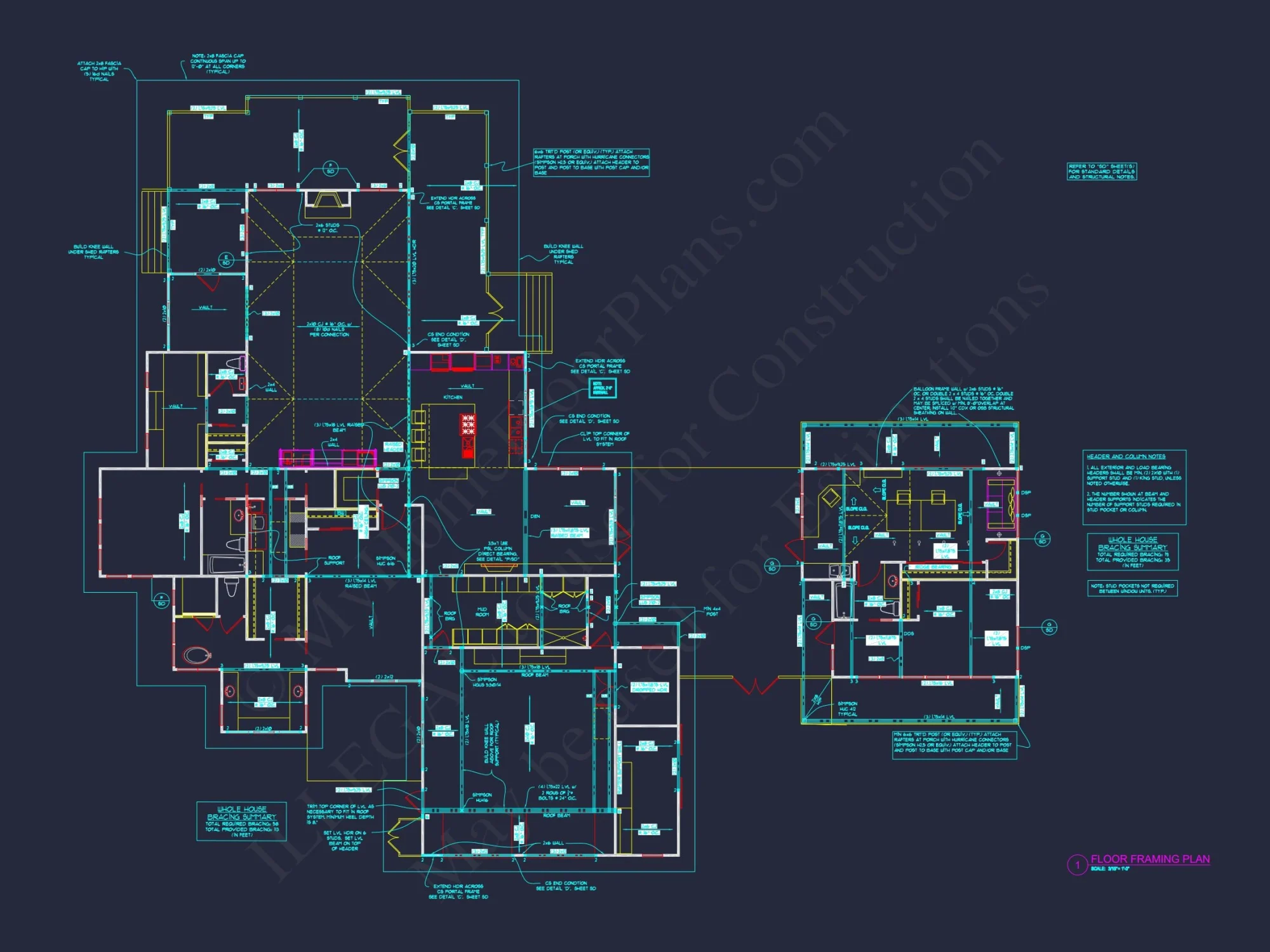 Charming 1-Story house Plan with Large Floor Plan Designs