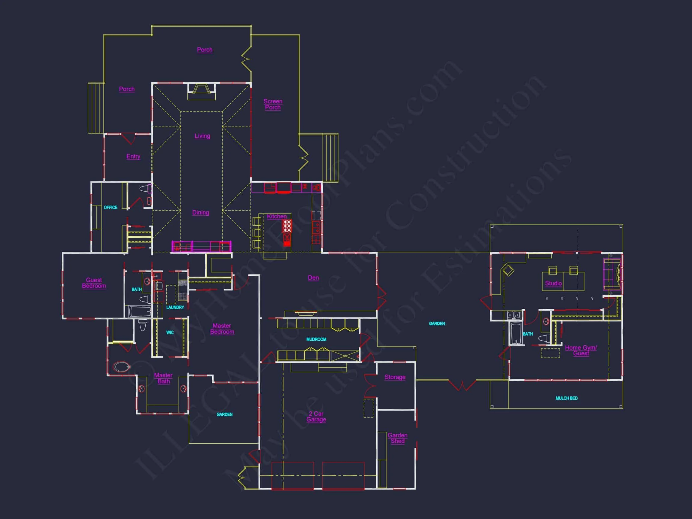 15-1303 HOUSE PLAN - Charming 1-Story House Plan with Large Floor Plan Designs 5 Charming 1-Story house Plan with Large Floor Plan Designs