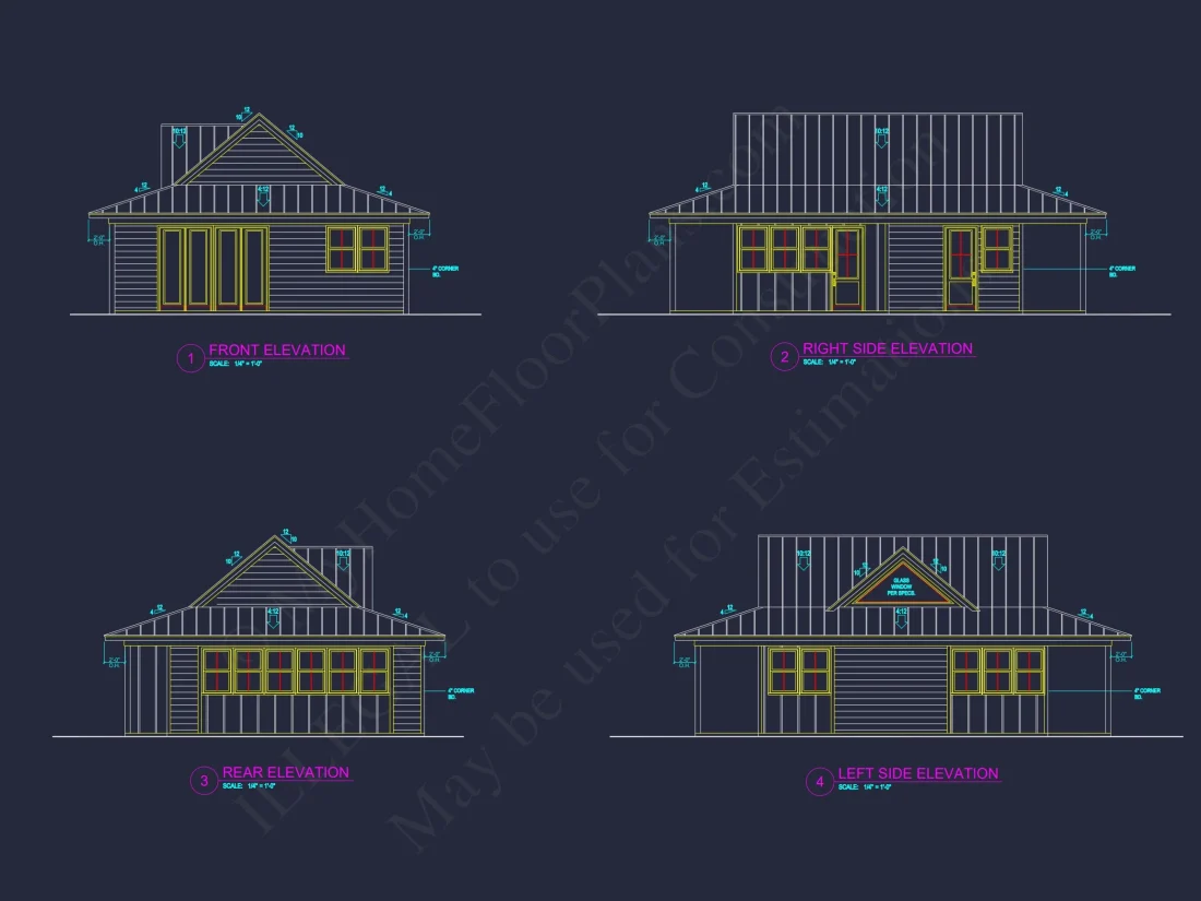 Charming 1-Story house Plan with Large Floor Plan Designs