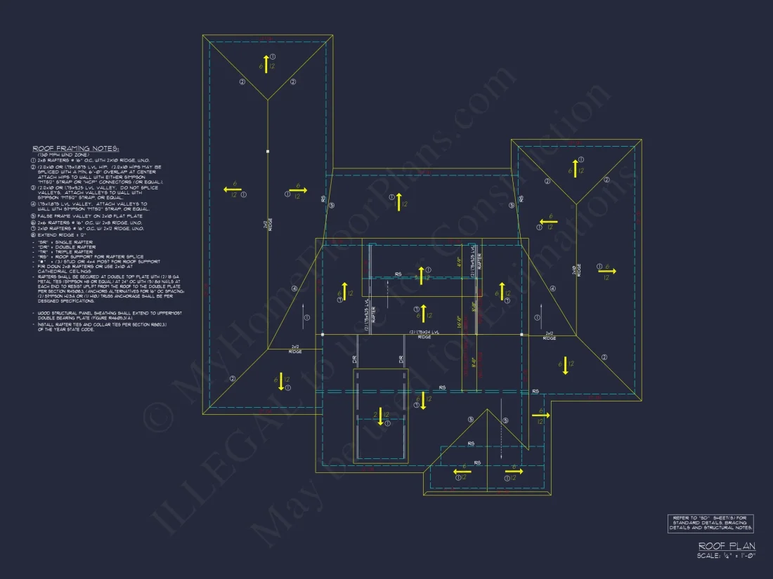 Modern house Plan with 4 Bedrooms