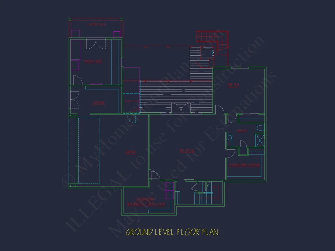 Modern house Plan with 4 Bedrooms