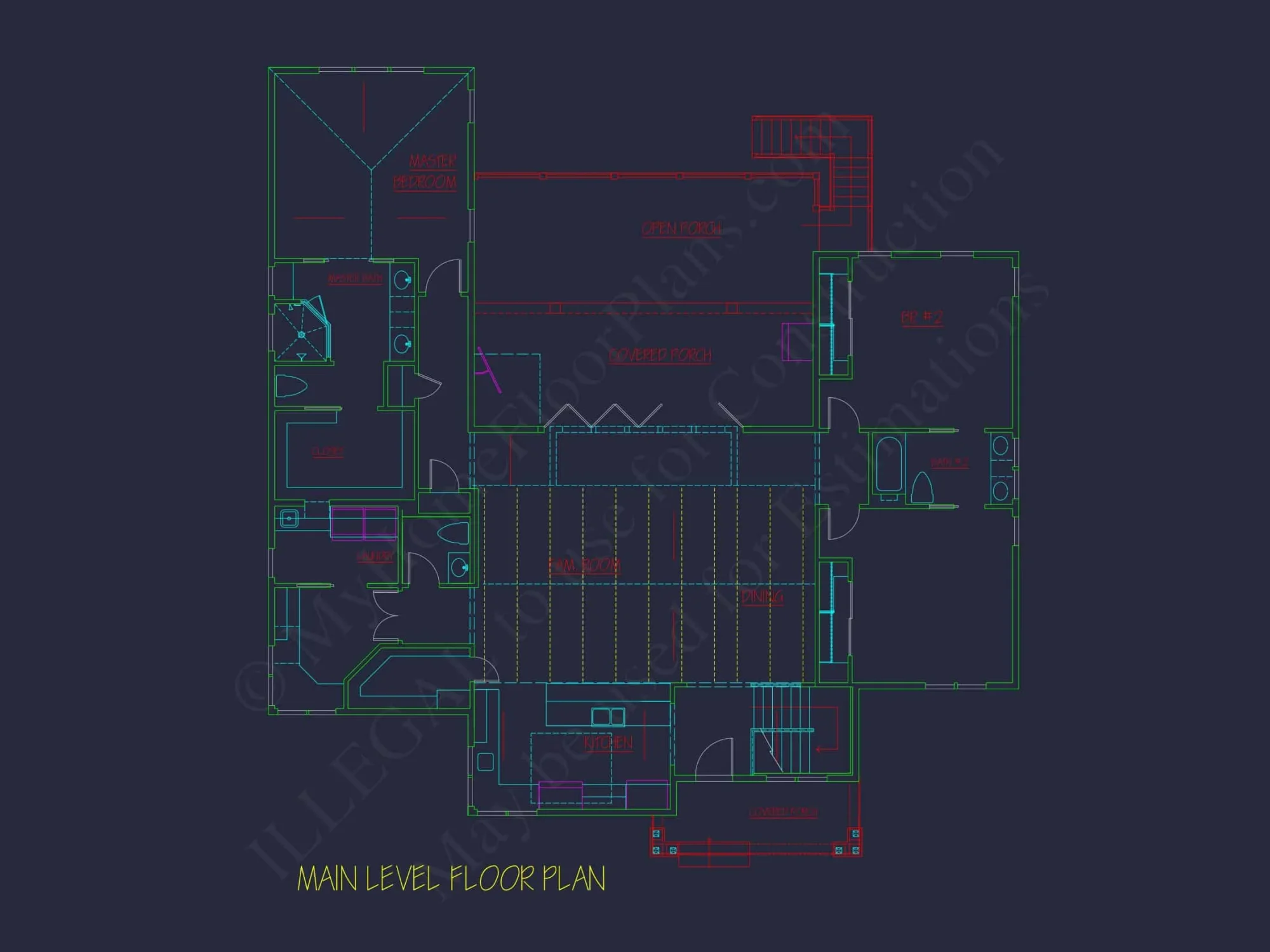 2-Story CAD Blueprint Designs