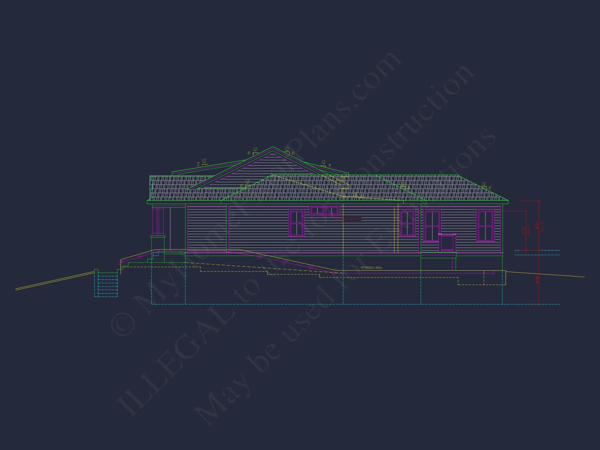 2-Story CAD Blueprint Designs