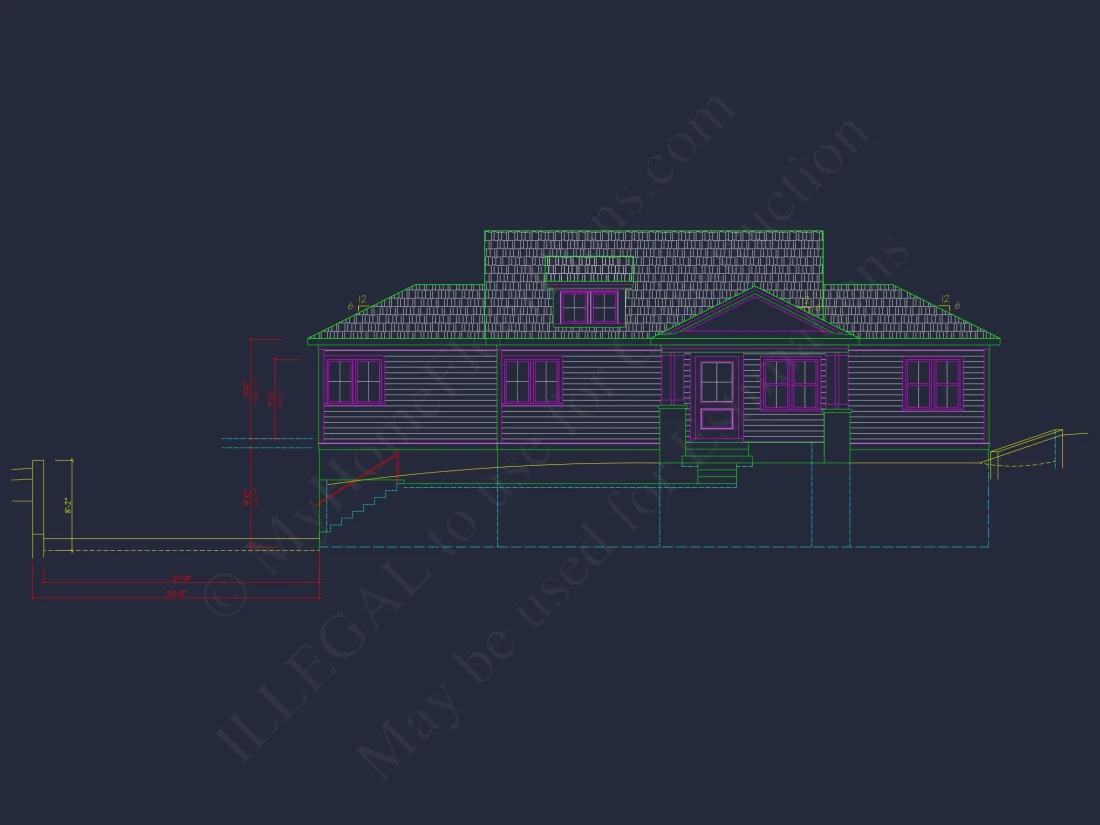 Modern house Plan with 4 Bedrooms