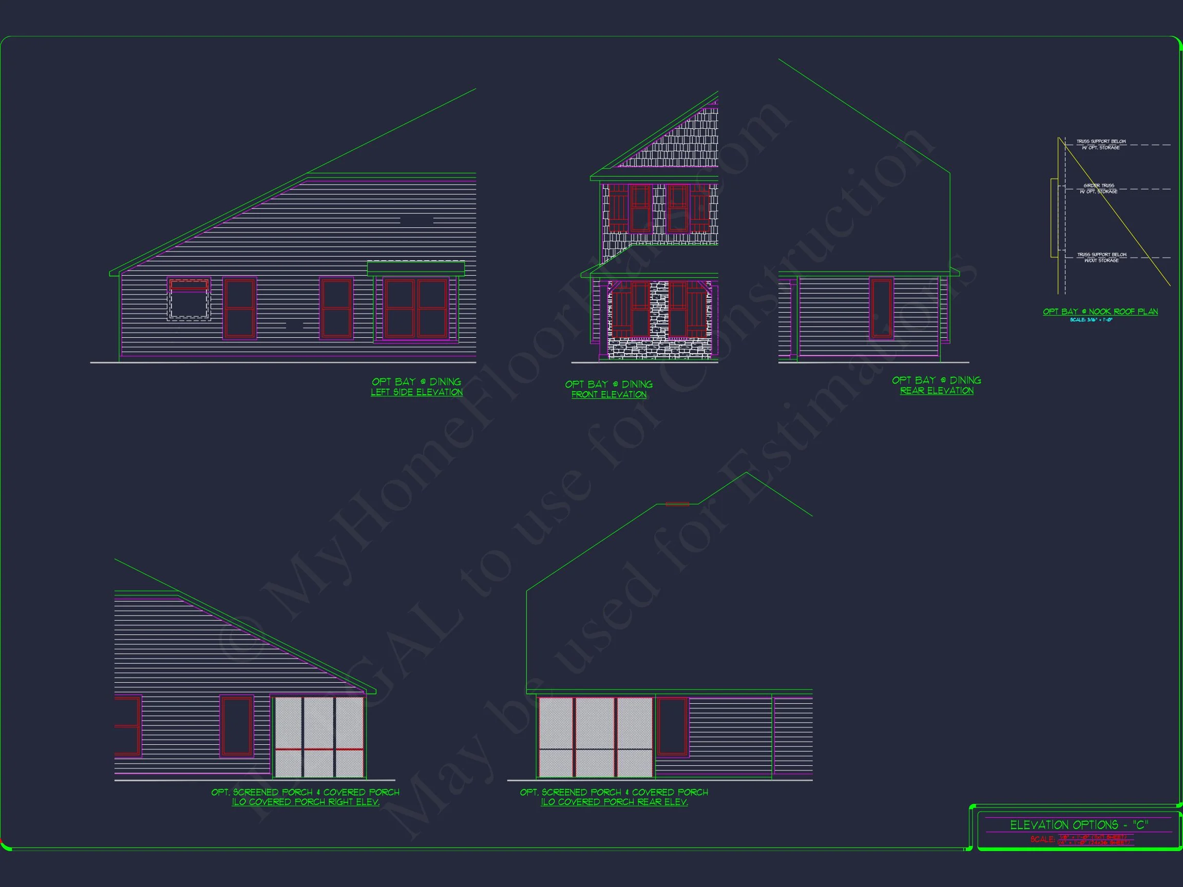 15-1254 HOUSE PLAN - 2-Story Colonial House Plan: 3-4 BR, 2344 Sq Ft, CAD 70 "Two-story Colonial style house plan featuring 3 to 4 bedrooms"