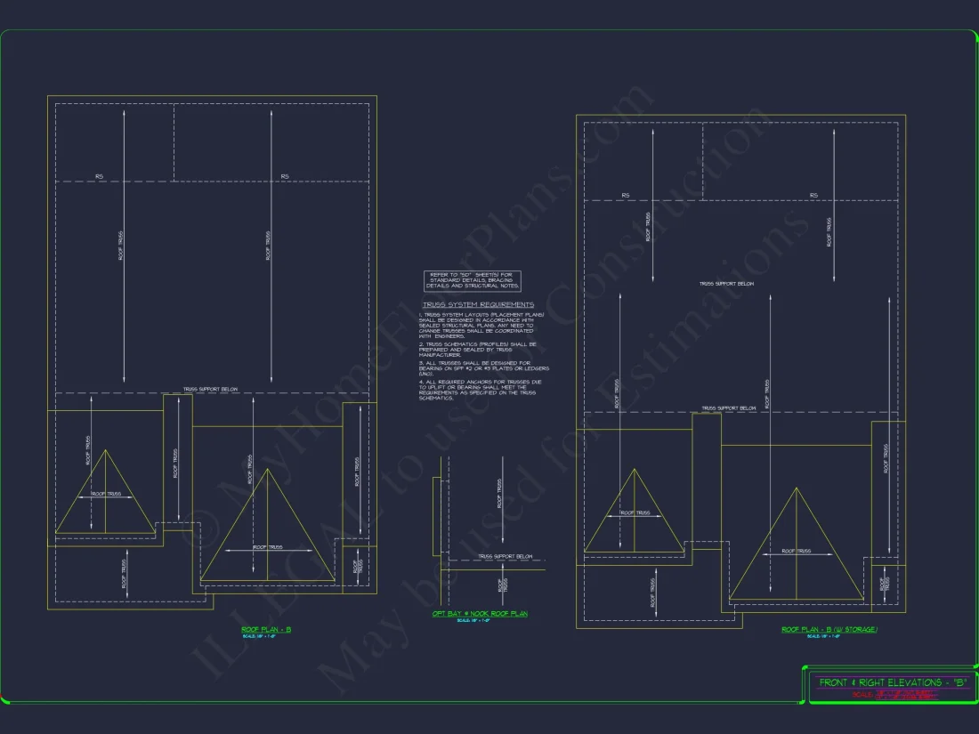 "Image of a 2-story colonial house plan layout with 3-4 bedrooms"