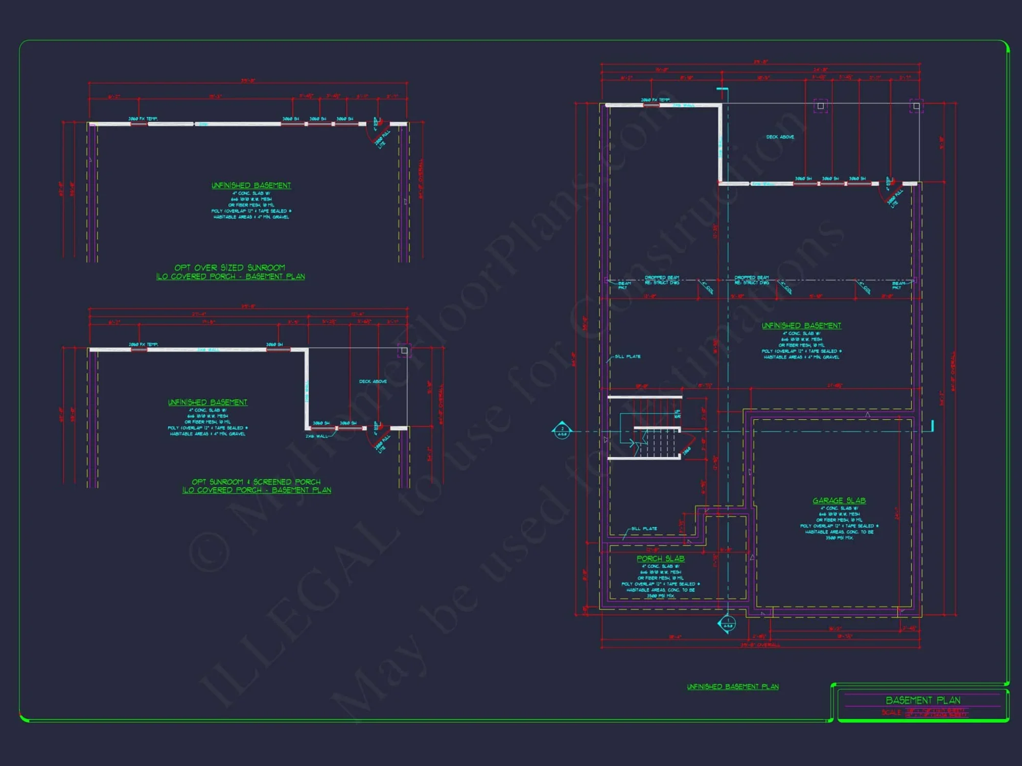 2-Story Colonial house Plan: 3-4 BR, 2344 Sq Ft, CAD