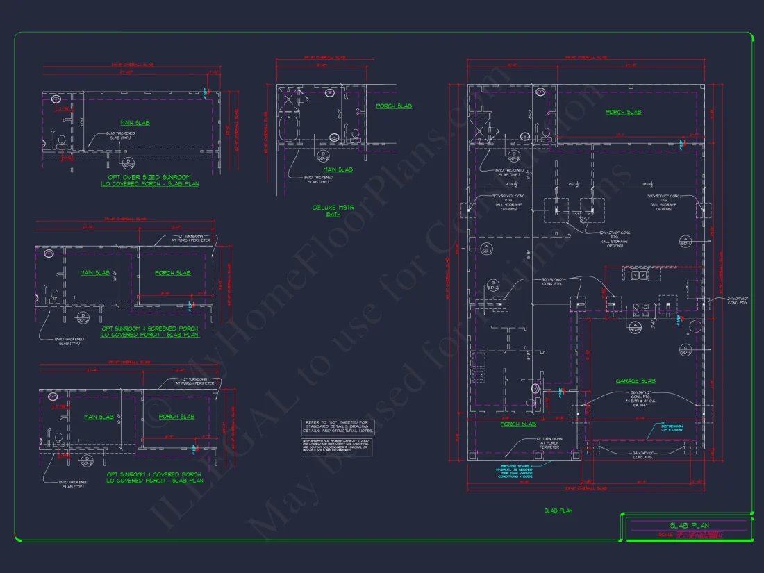 2-Story Colonial house Plan: 3-4 BR, 2344 Sq Ft, CAD