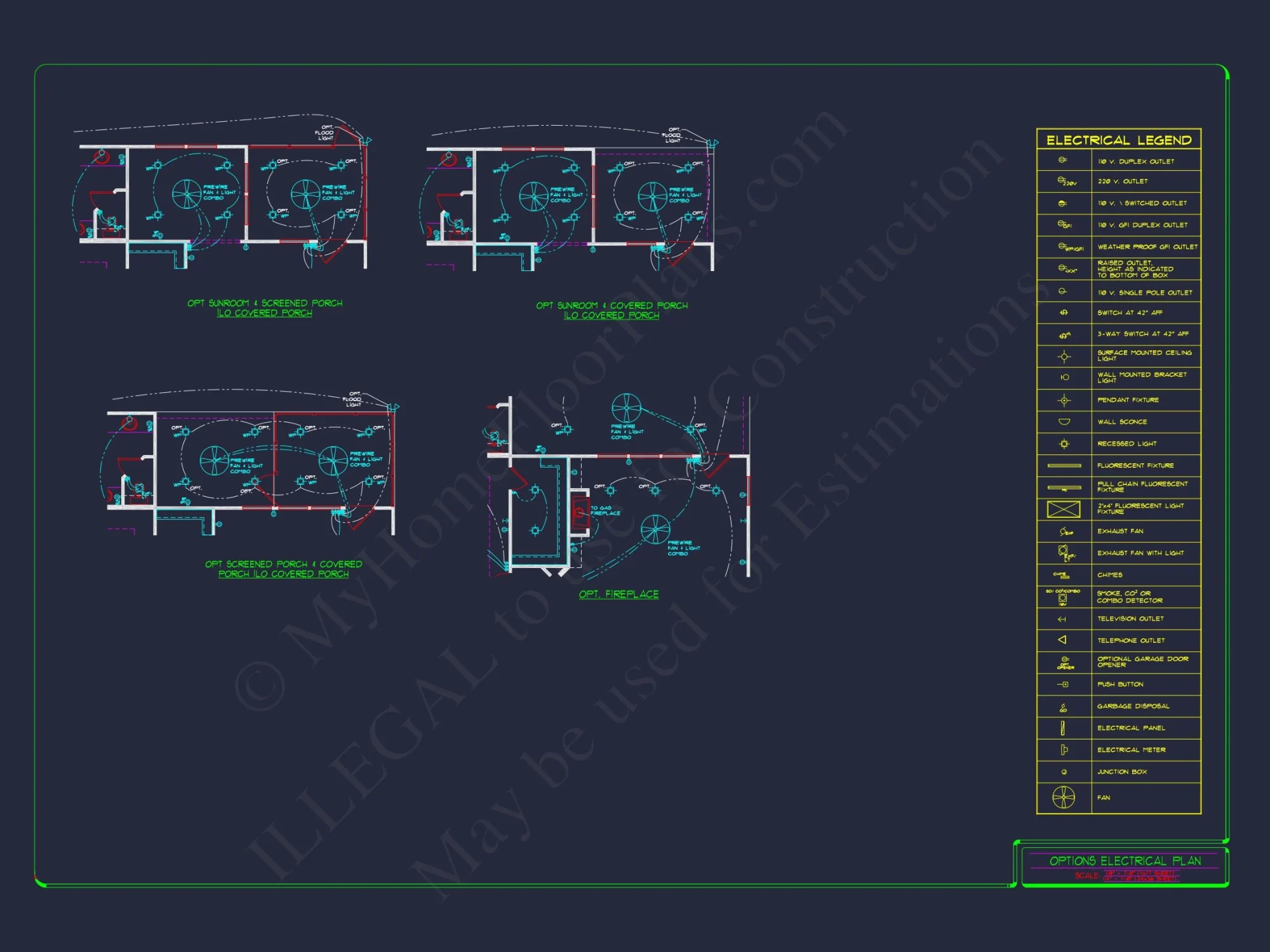 2-Story Colonial house Plan: 3-4 BR, 2344 Sq Ft, CAD