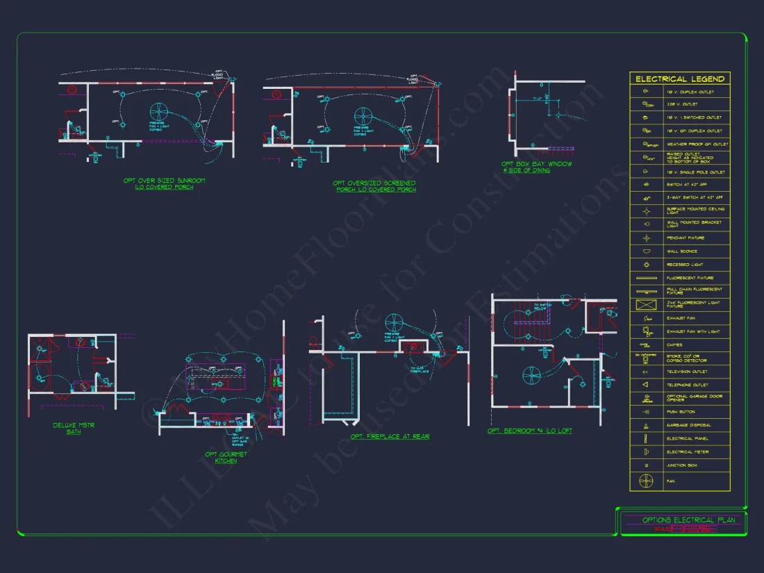 2-Story Colonial house Plan: 3-4 BR, 2344 Sq Ft, CAD