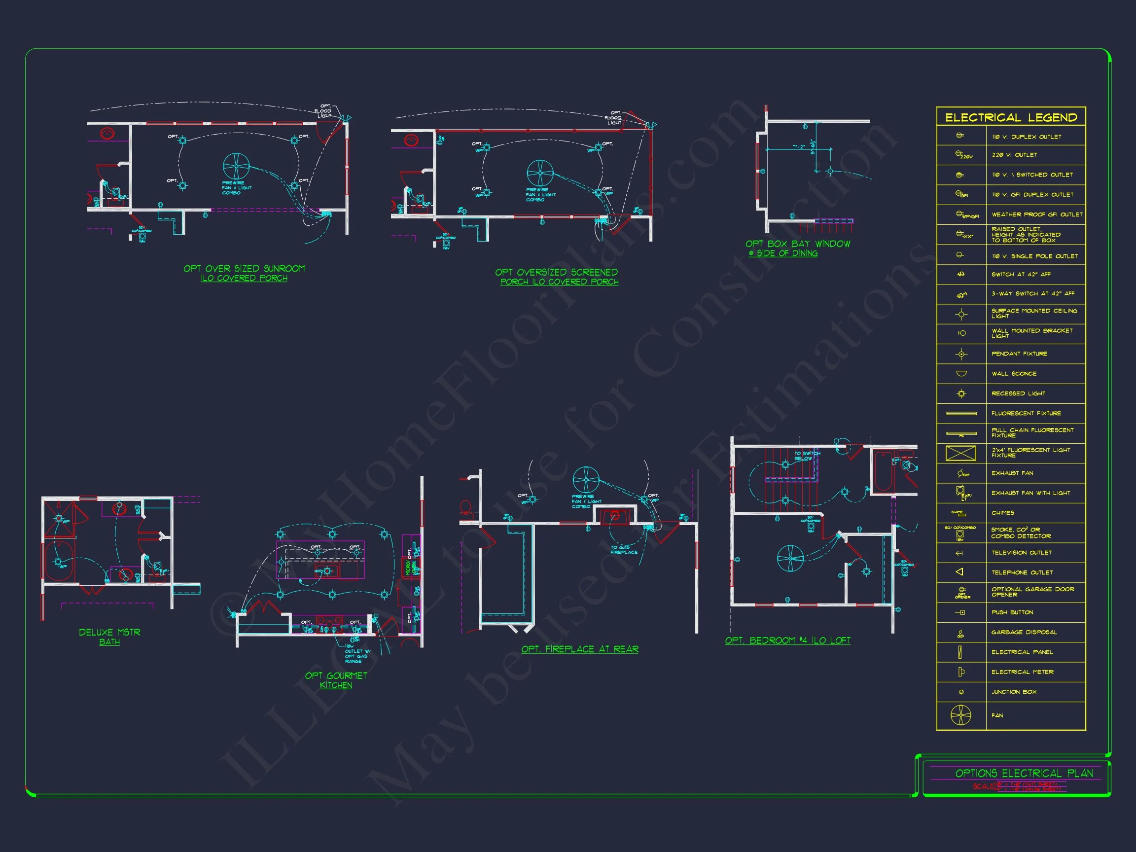 15-1254 HOUSE PLAN - 2-Story Colonial House Plan: 3-4 BR, 2344 Sq Ft, CAD 44 2-Story Colonial house Plan: 3-4 BR, 2344 Sq Ft, CAD