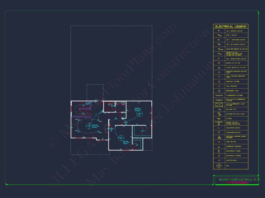 2-Story Colonial house Plan: 3-4 BR, 2344 Sq Ft, CAD