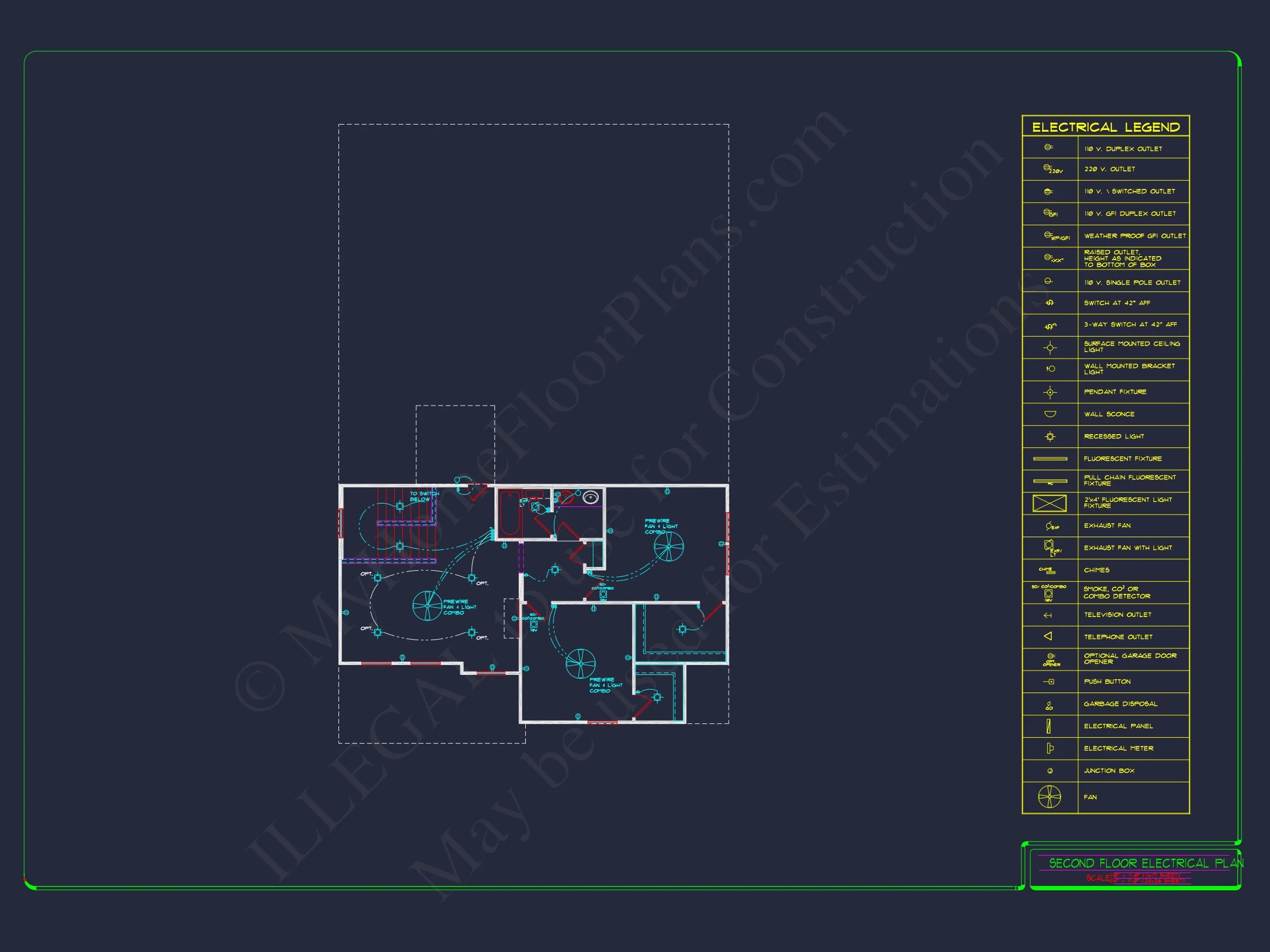 15-1254 HOUSE PLAN - 2-Story Colonial House Plan: 3-4 BR, 2344 Sq Ft, CAD 43 2-Story Colonial house Plan: 3-4 BR, 2344 Sq Ft, CAD