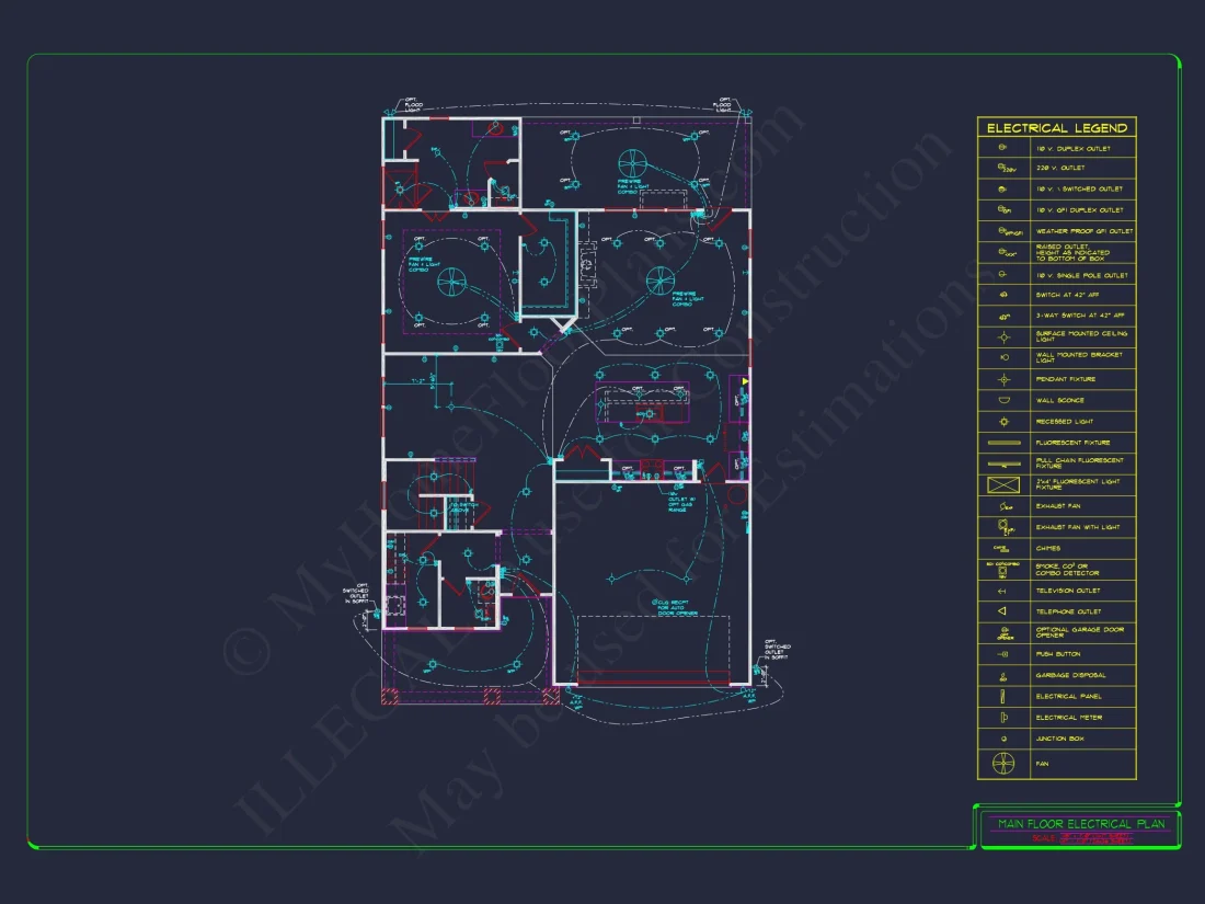 2-Story Colonial house Plan: 3-4 BR, 2344 Sq Ft, CAD