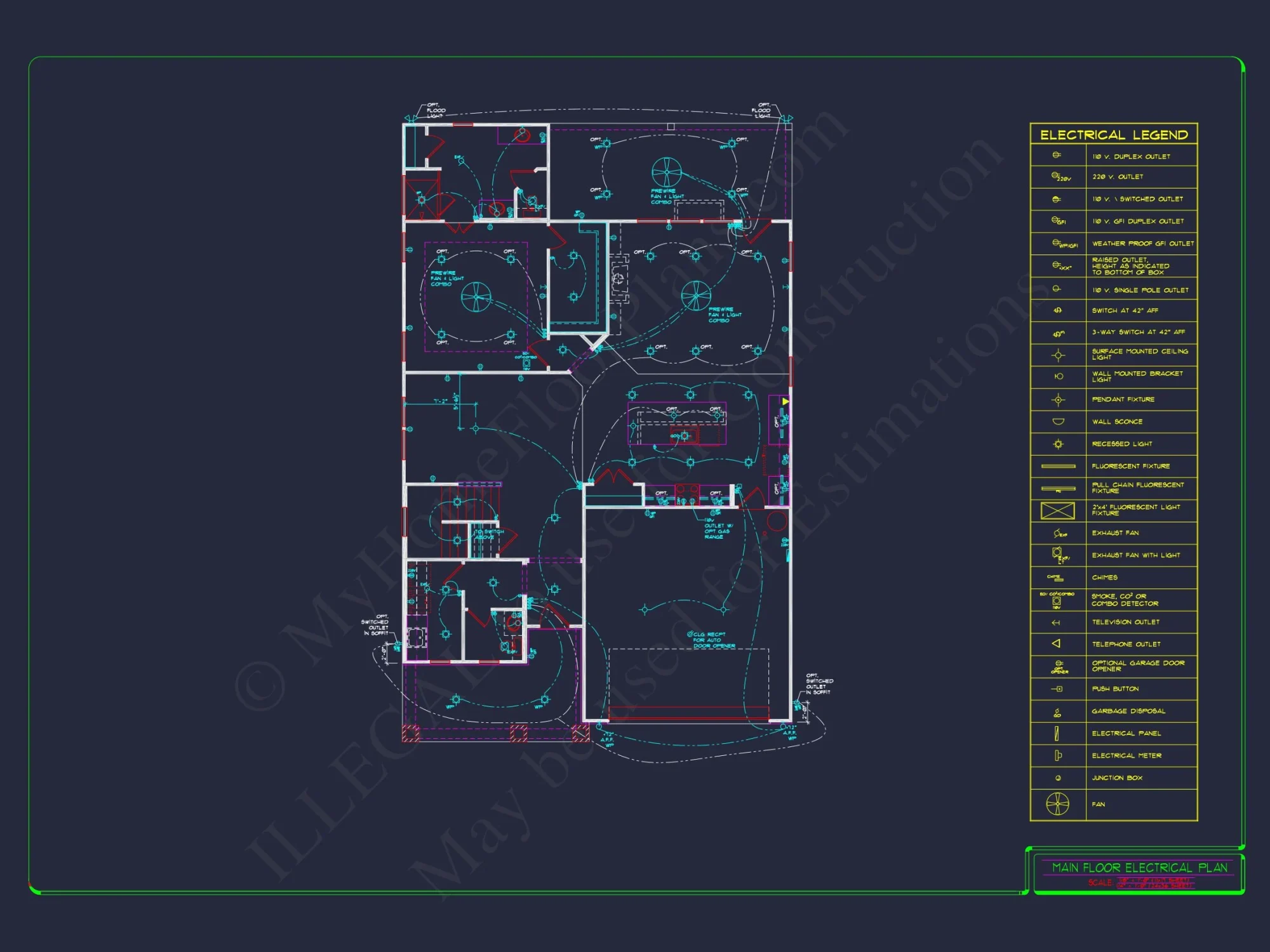 2-Story Colonial house Plan: 3-4 BR, 2344 Sq Ft, CAD