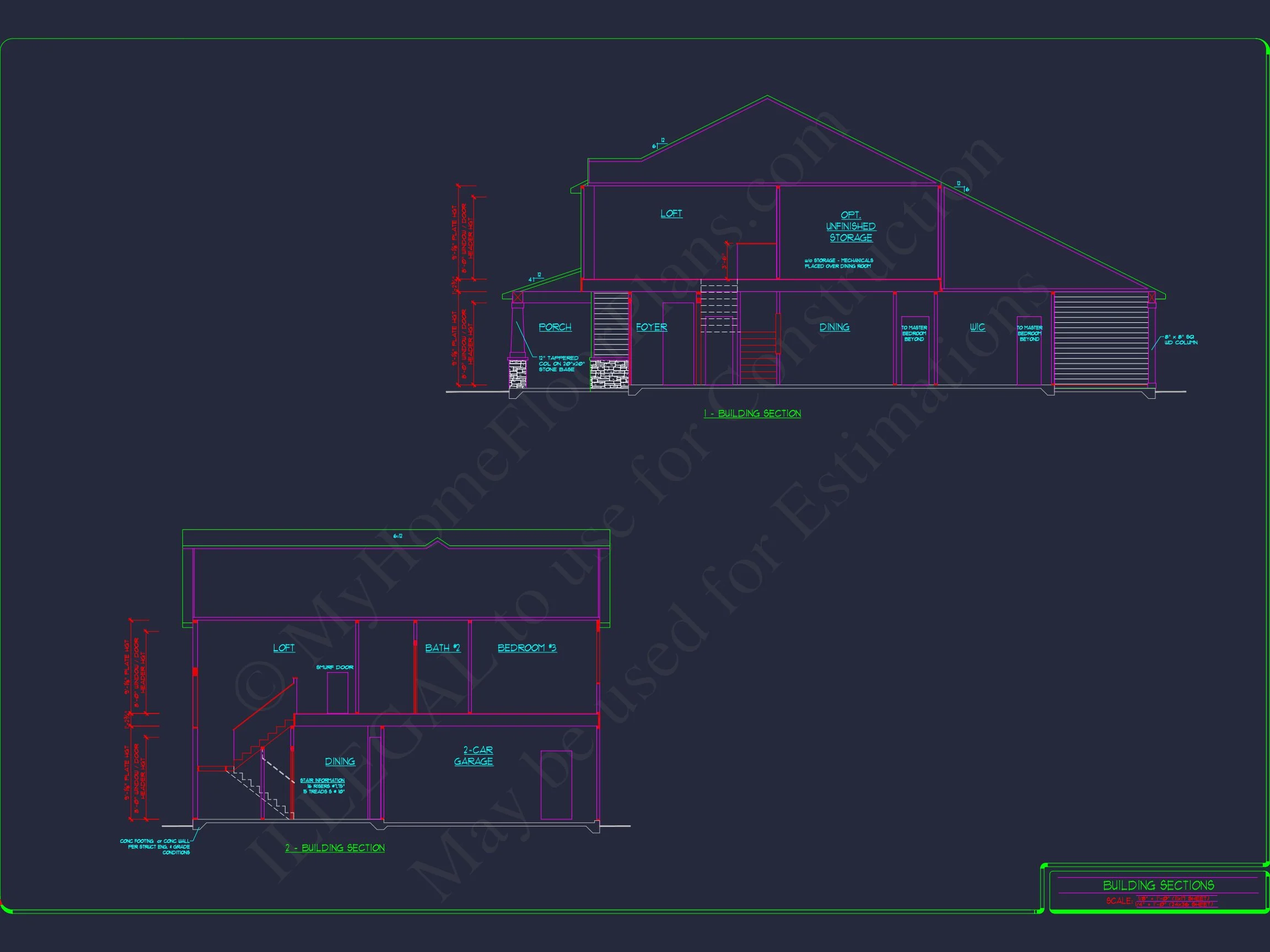 15-1254 HOUSE PLAN - 2-Story Colonial House Plan: 3-4 BR, 2344 Sq Ft, CAD 13 2-Story Colonial house Plan: 3-4 BR, 2344 Sq Ft, CAD