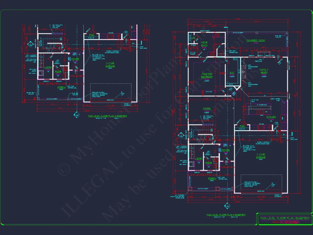 2-Story Colonial house Plan: 3-4 BR, 2344 Sq Ft, CAD