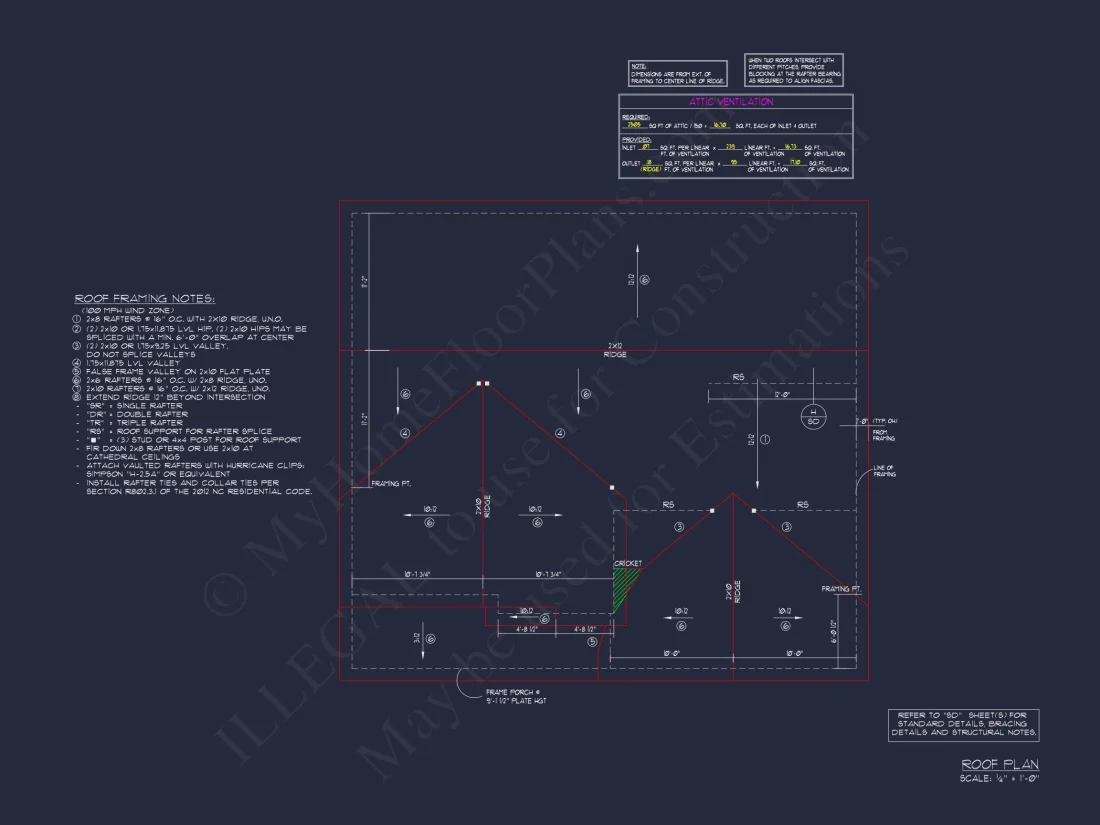 "Modern Craftsman house Plan with Detailed Blueprint image 75"