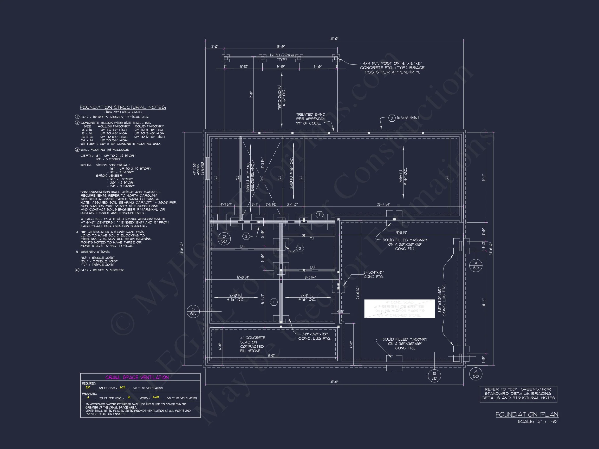 "Modern craftsman house plan featuring detailed architectural blueprint number 72"