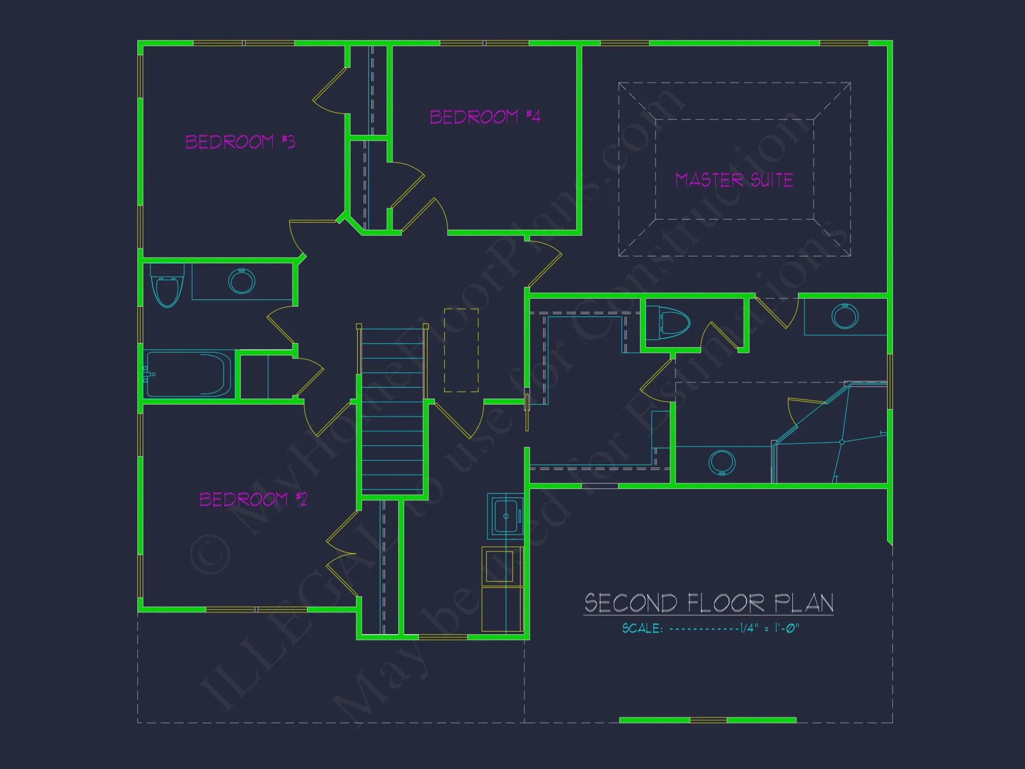 "Modern craftsman house plan with detailed blueprint design number 70"