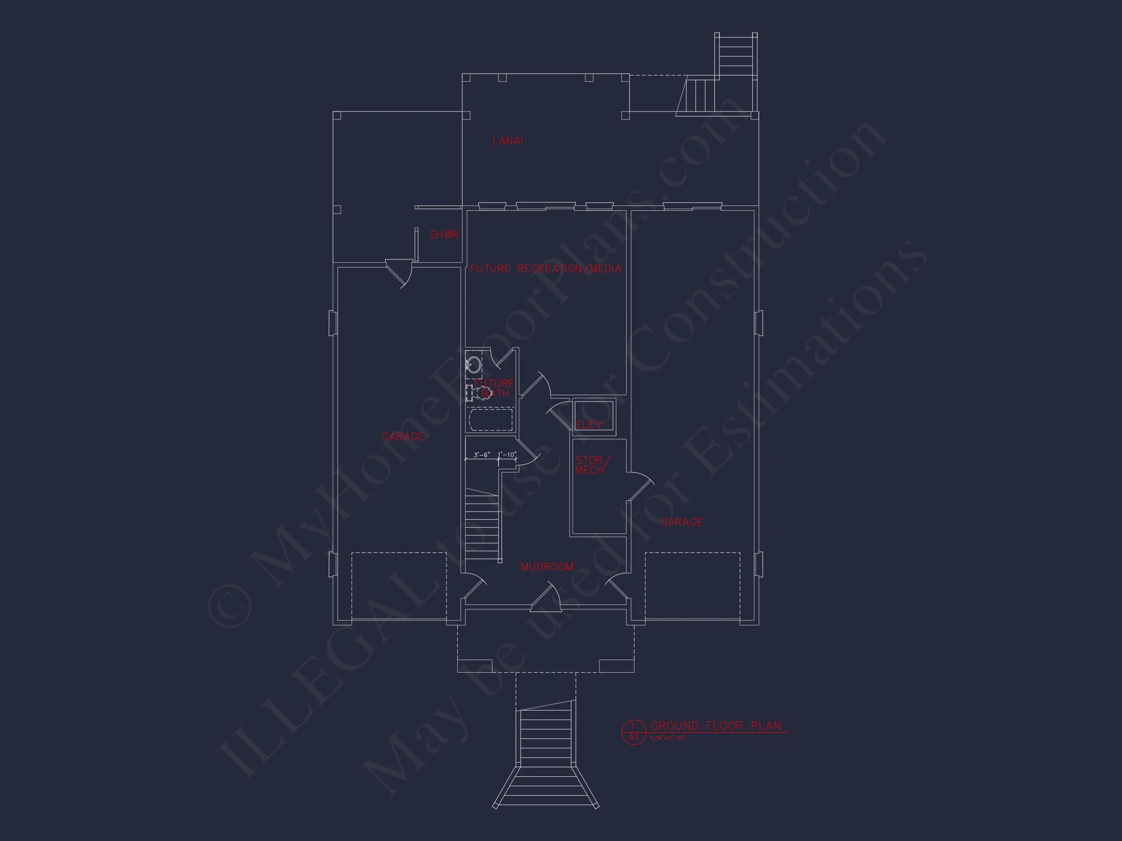 14-MOUNTFORD HOUSE PLAN - Coastal House Plan: 3-Story, 4-Bedroom, Floor Plan Blueprint 5 Coastal house Plan: 3-Story, 4-Bedroom, Floor Plan Blueprint