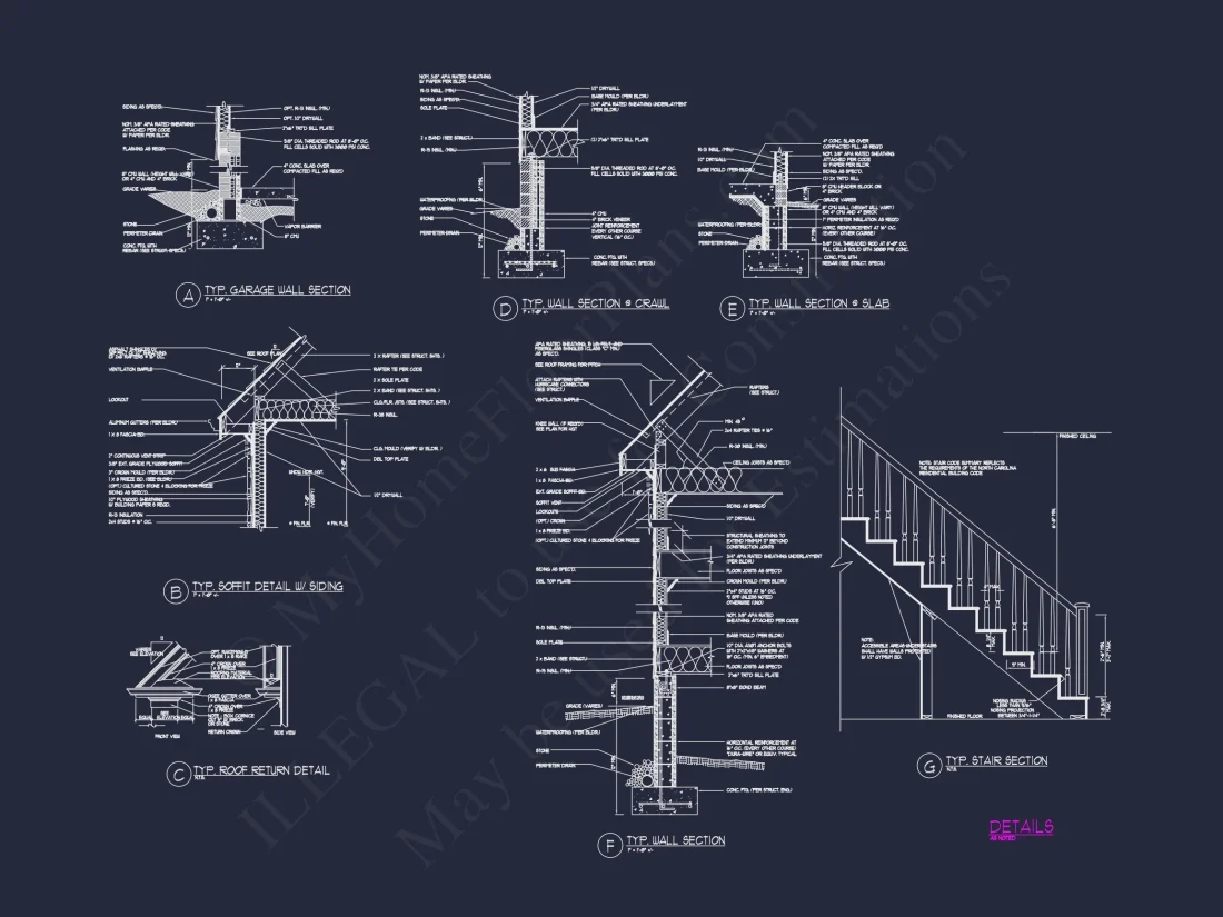 "Modern Craftsman house Plan with three floors and open design concept"