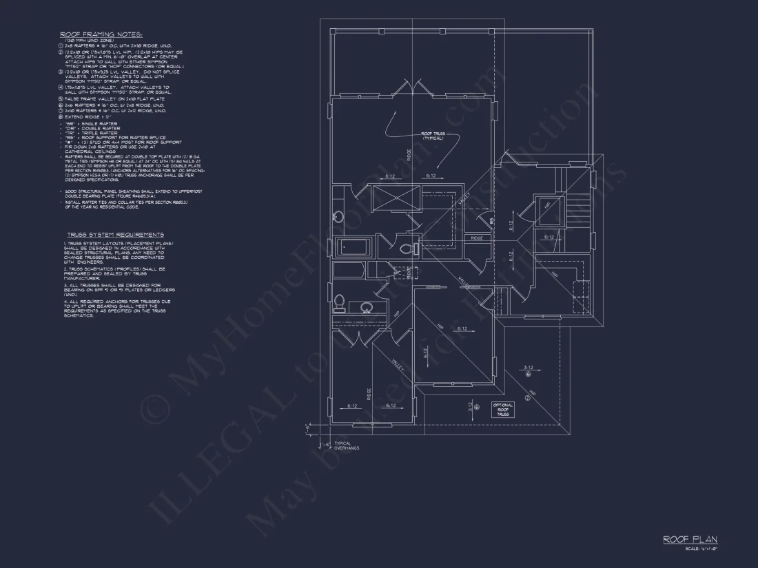 Coastal 4-Bedroom house Floor Plan: 3086 Sq Ft, 2.5 Story