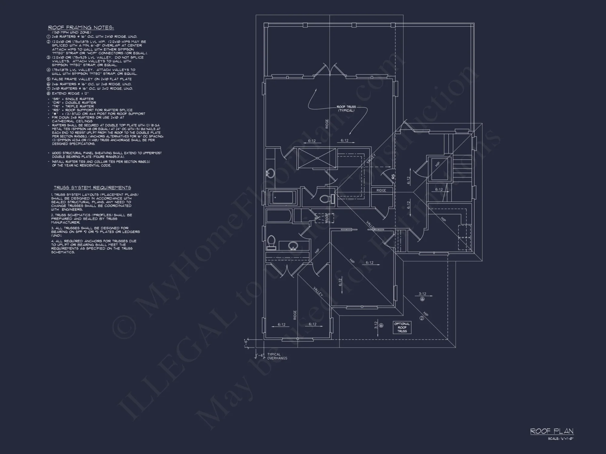 Coastal 4-Bedroom house Floor Plan: 3086 Sq Ft, 2.5 Story