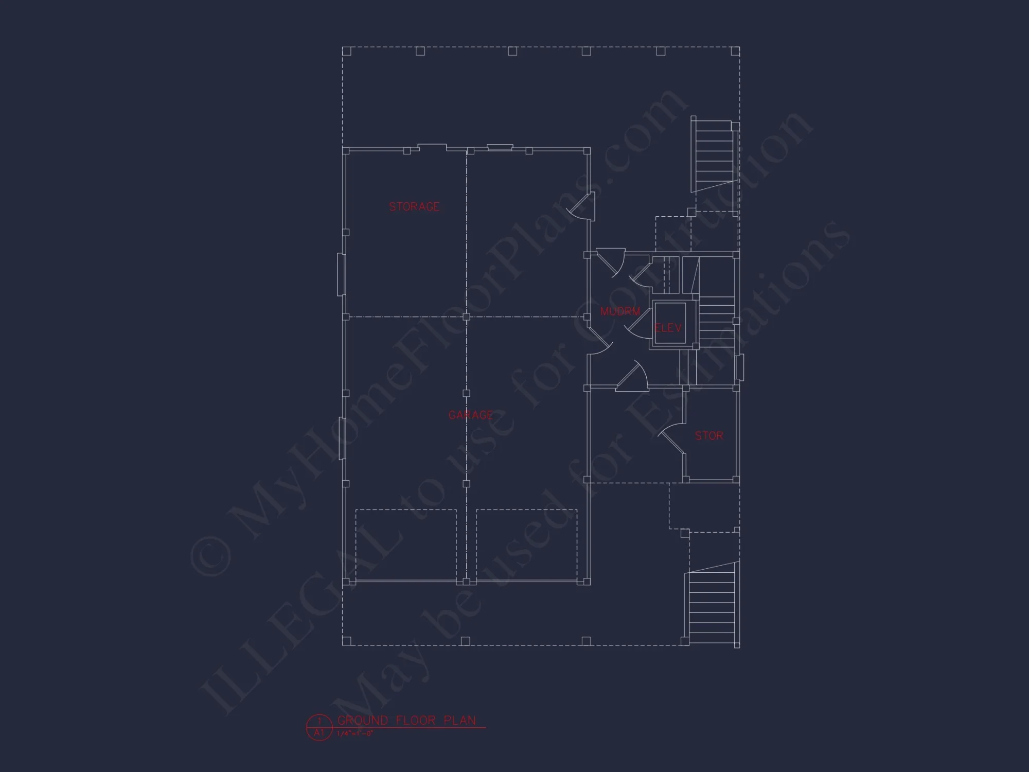 Coastal 4-Bedroom house Floor Plan: 3086 Sq Ft, 2.5 Story