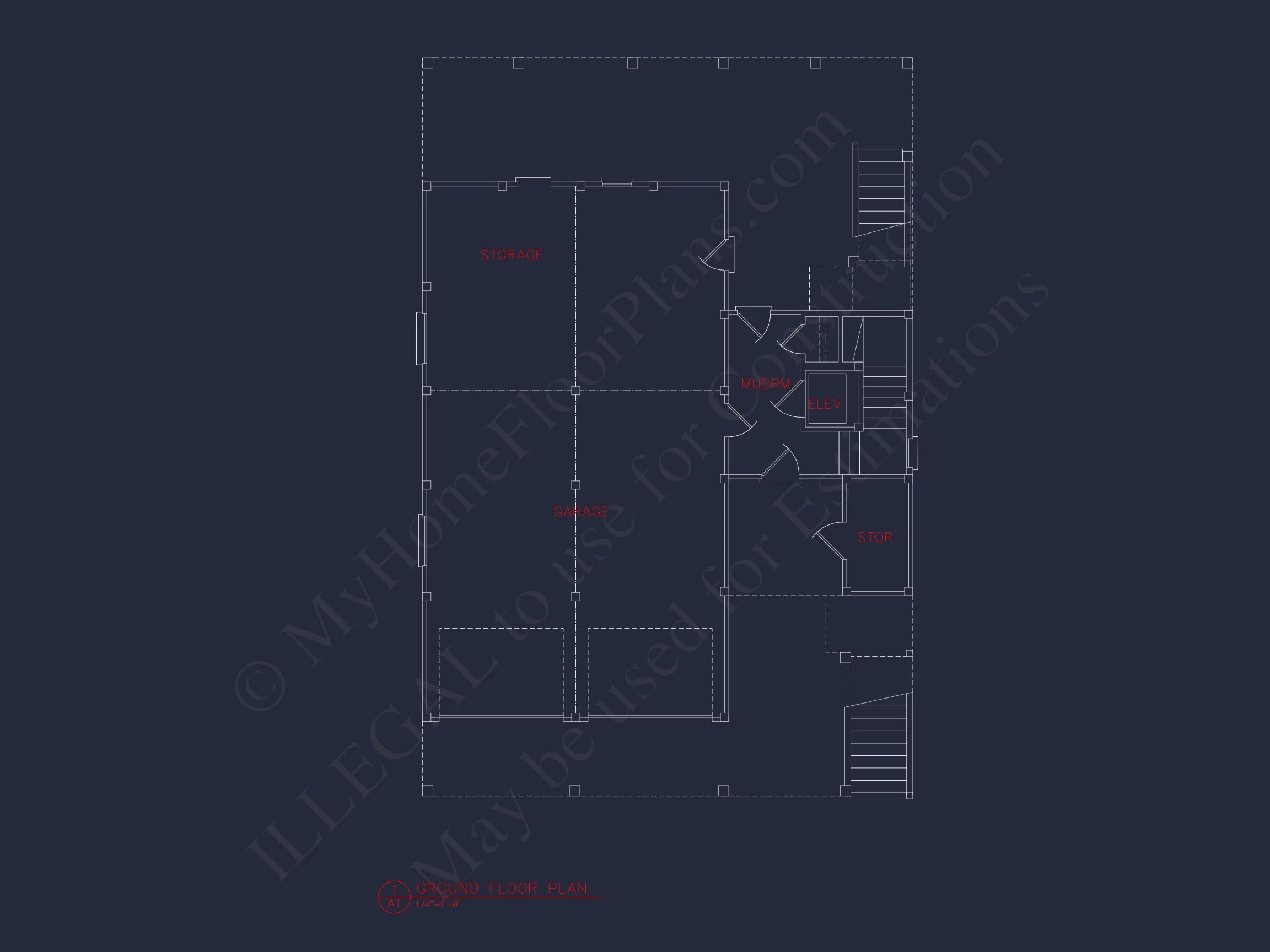 Coastal 4-Bedroom house Floor Plan: 3086 Sq Ft, 2.5 Story