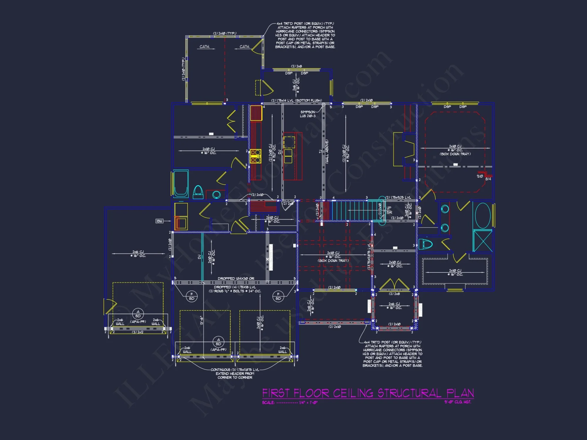 Traditional Craftsman house Plan: Floor Plan Designs & CAD
