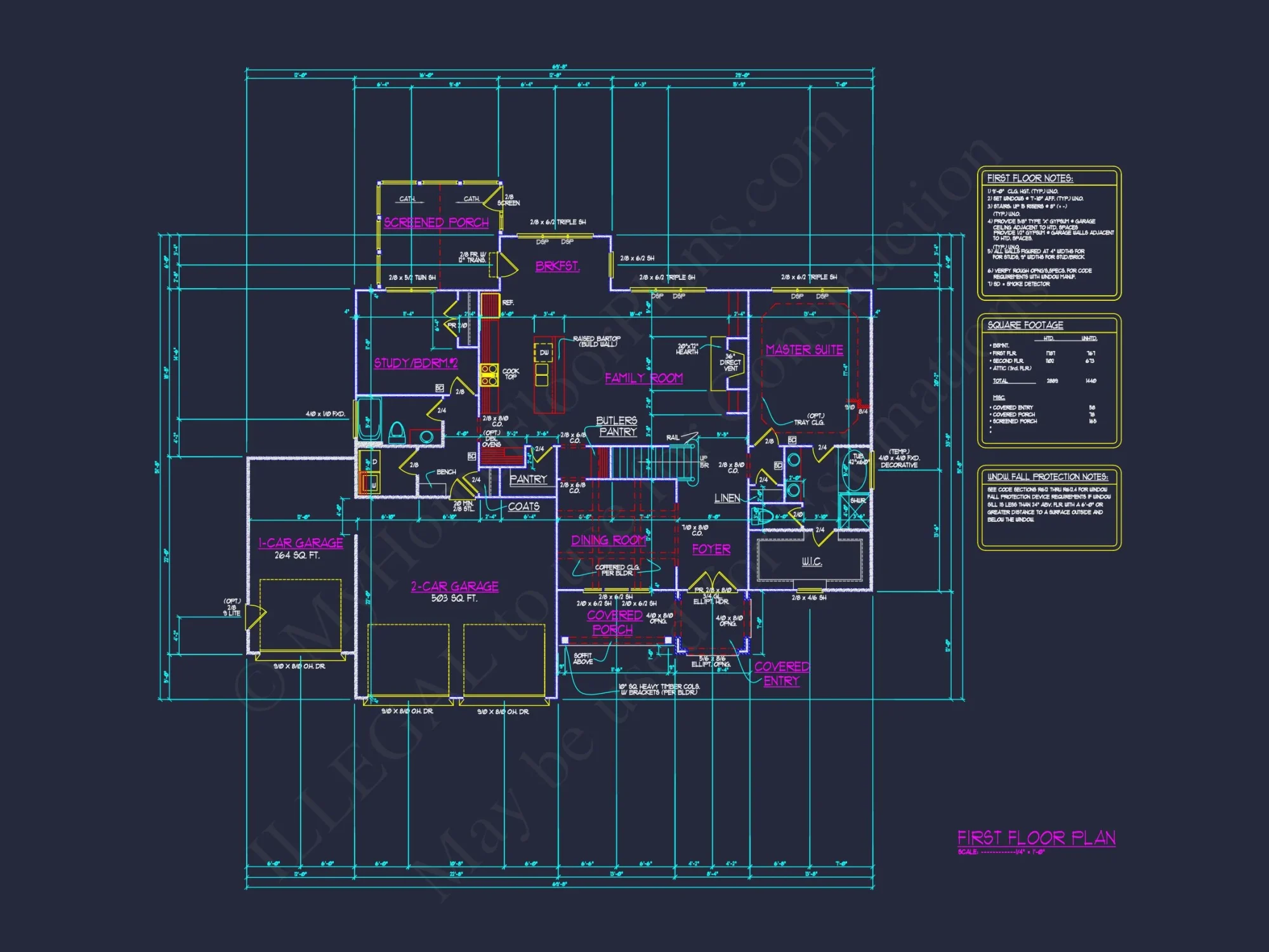 Traditional Craftsman house Plan: Floor Plan Designs & CAD