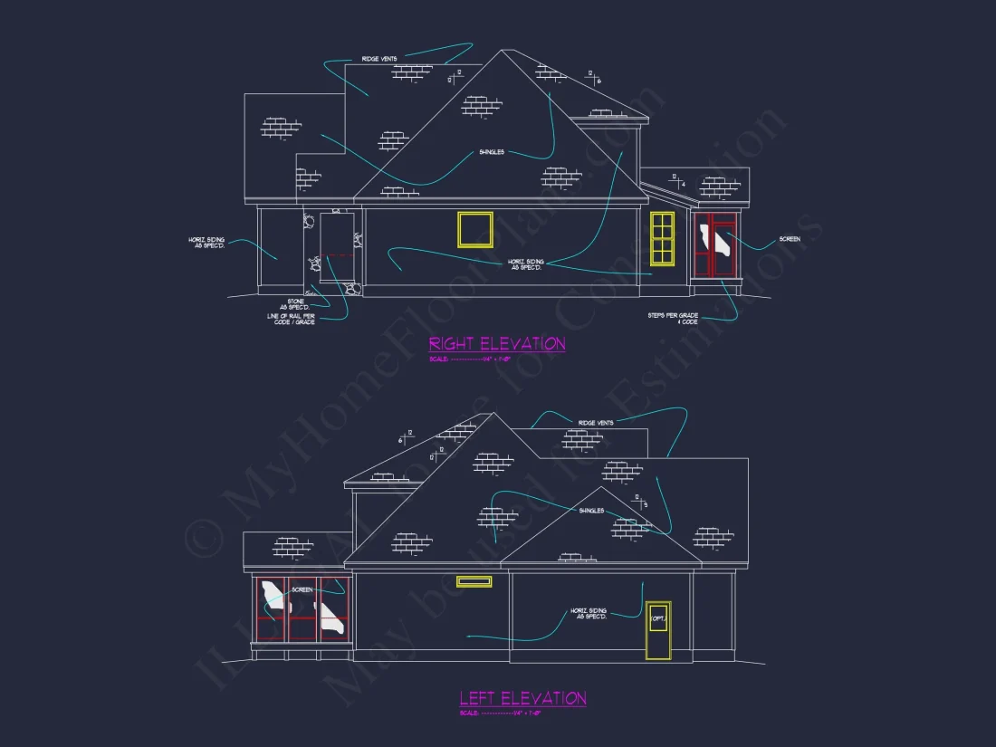Traditional Craftsman house Plan: Floor Plan Designs & CAD