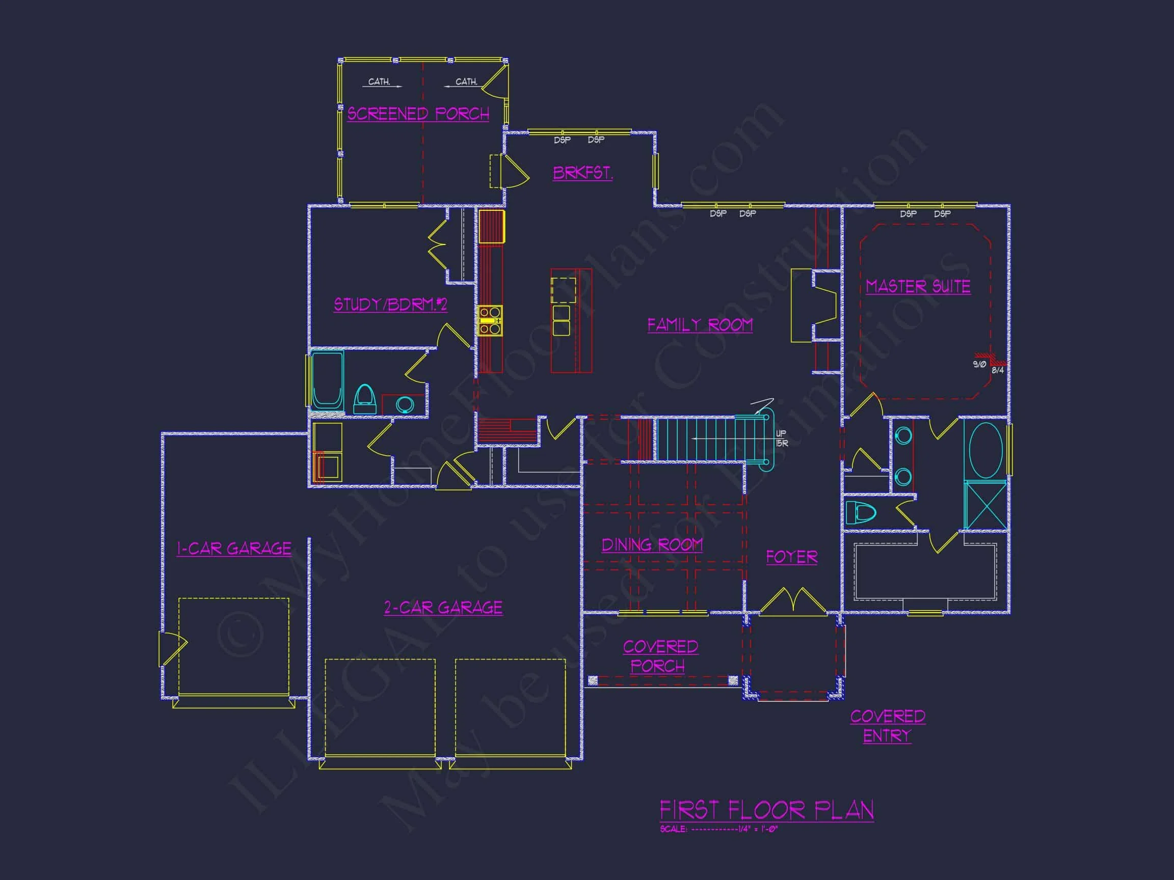Traditional Craftsman house Plan: Floor Plan Designs & CAD