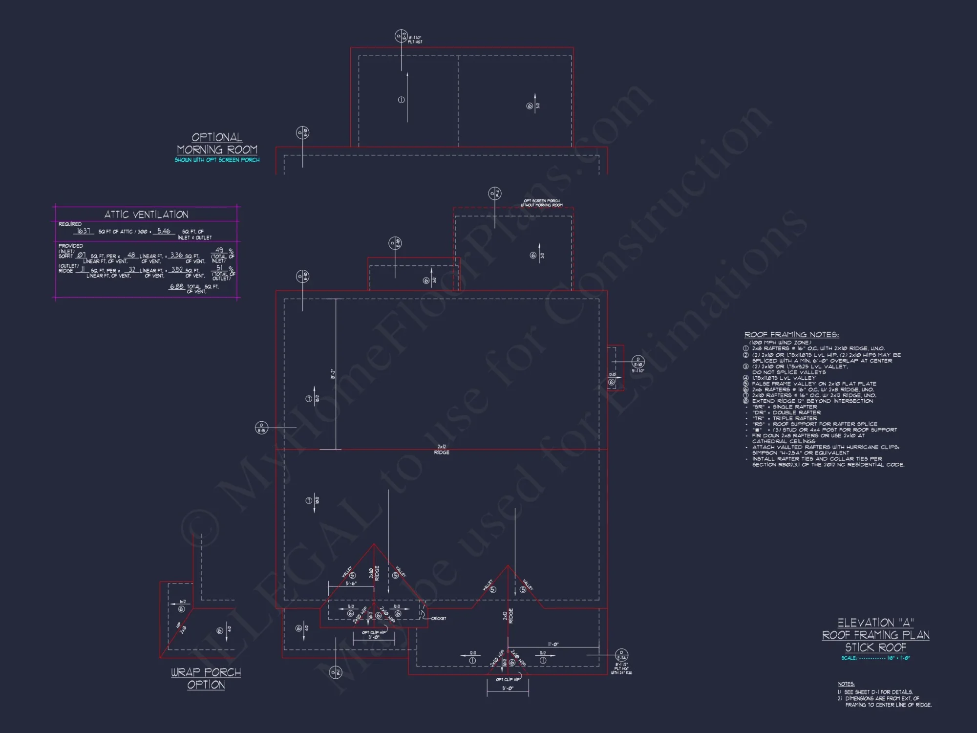 "2-story modern craftsman house plan detailed CAD blueprint"