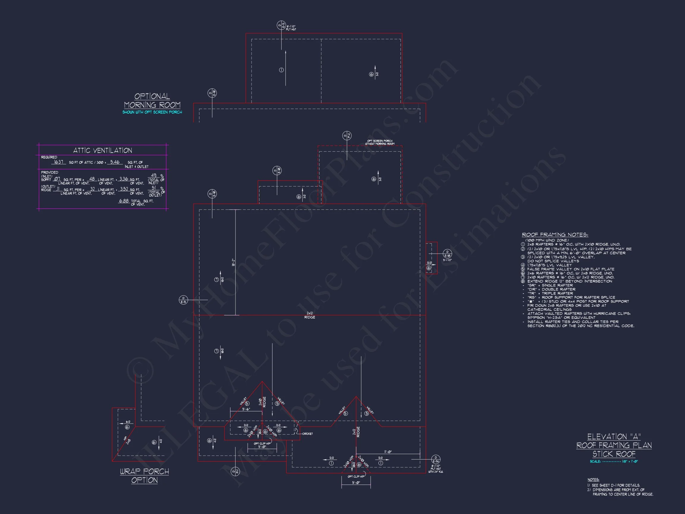 "2-story modern craftsman house plan detailed CAD blueprint"