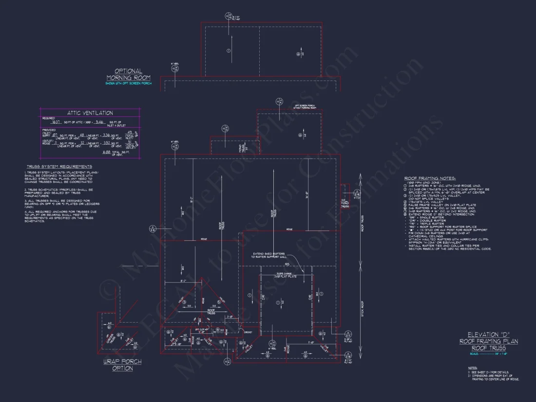 "2-Story Modern Craftsman house Plan CAD Blueprint with Details"