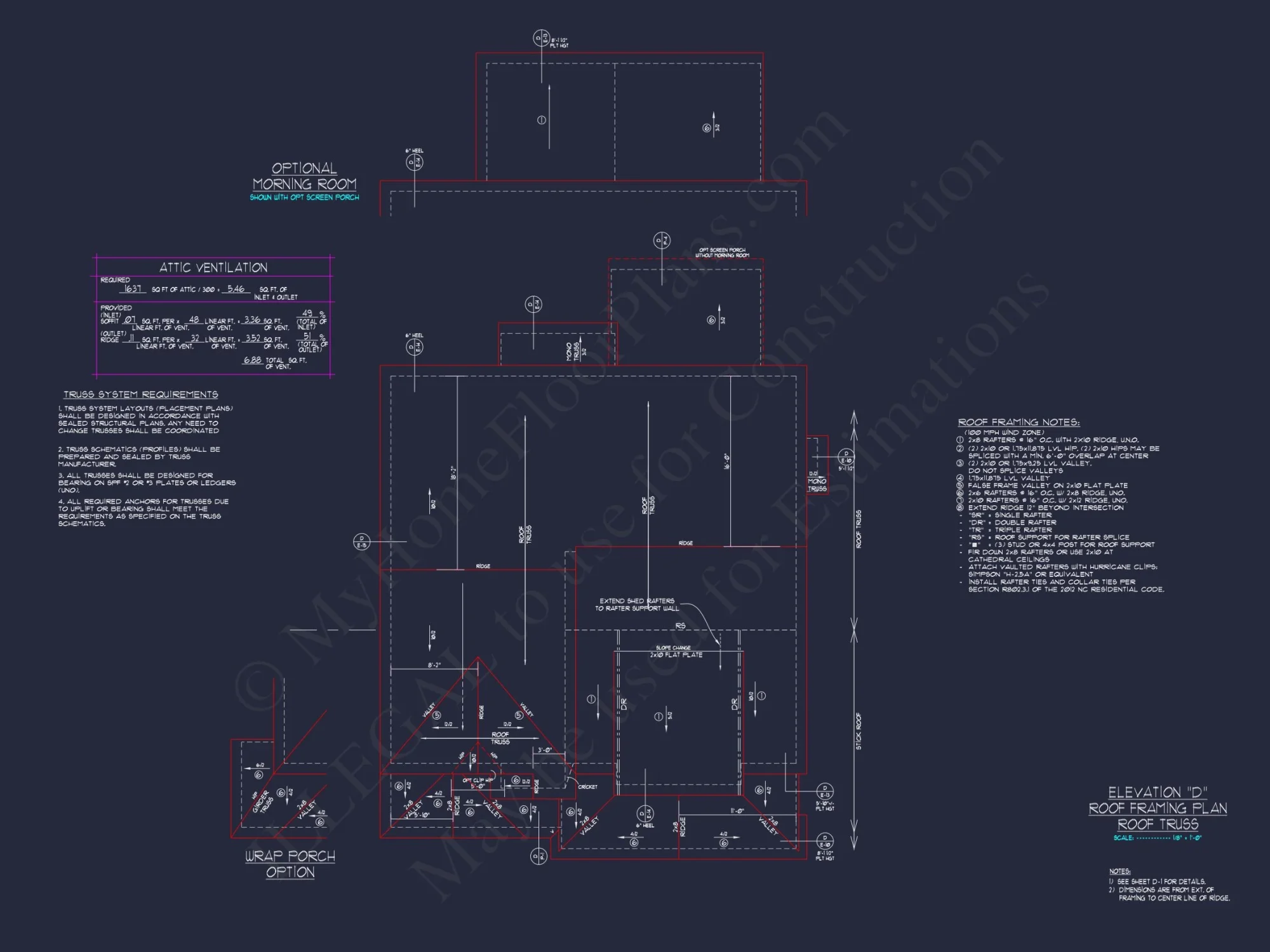 "2-Story Modern Craftsman house Plan CAD Blueprint with Details"