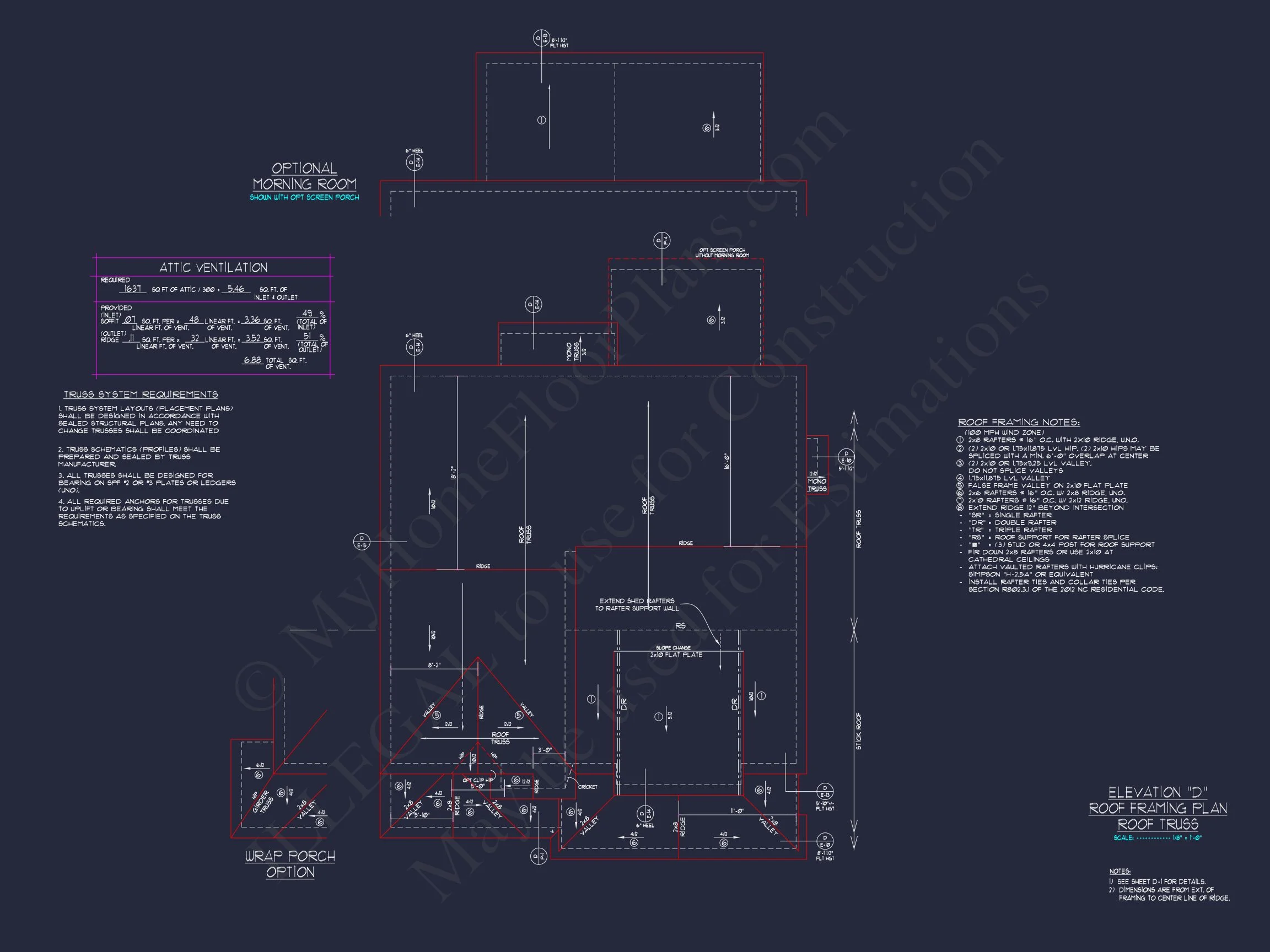 "2-Story Modern Craftsman house Plan CAD Blueprint with Details"