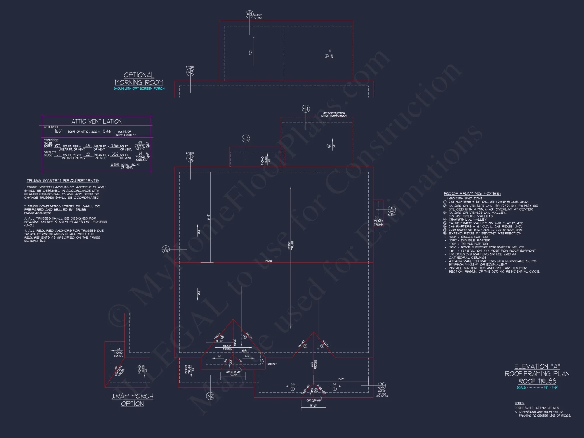 "2-Story Modern Craftsman house Plan, detailed CAD Blueprint"