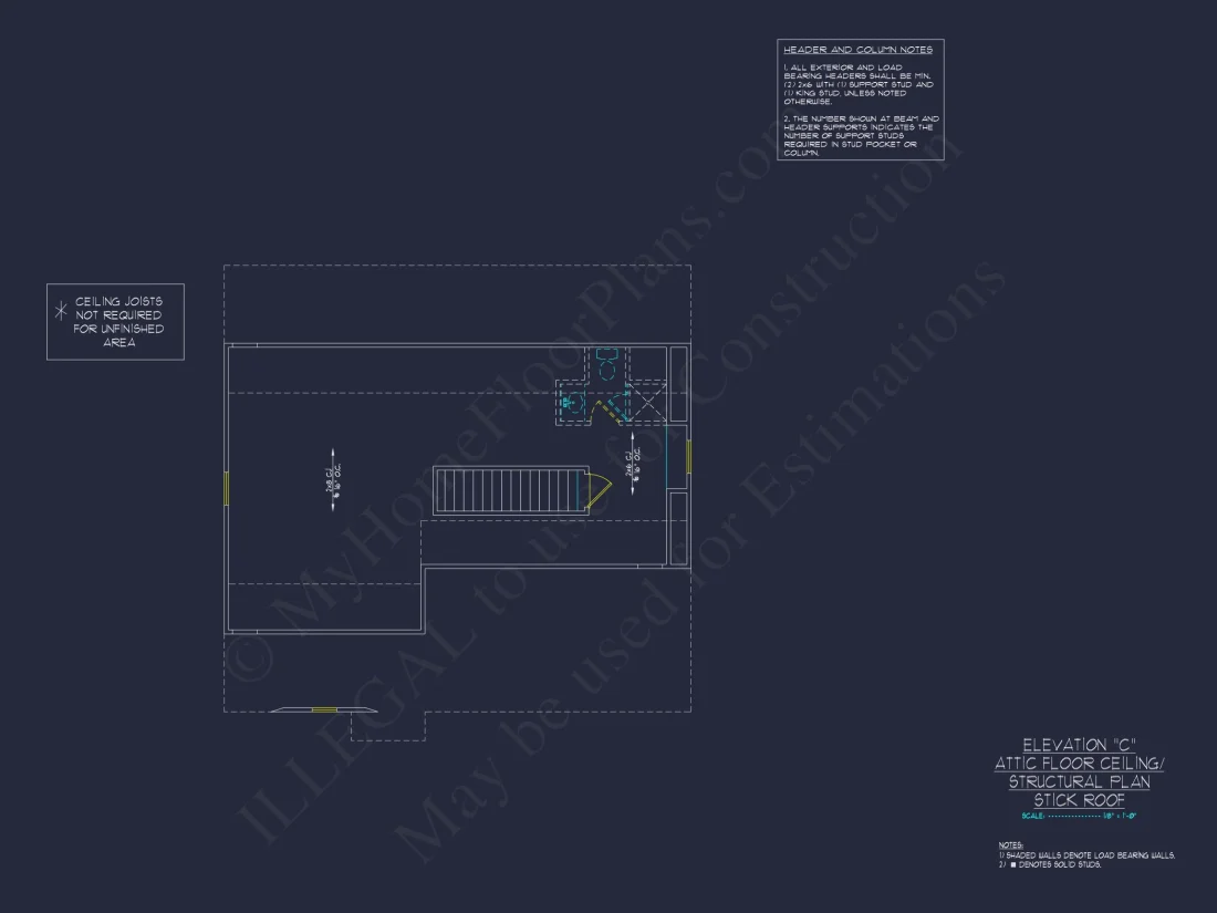 "2-story modern craftsman house plan CAD blueprint detailing layout and design"