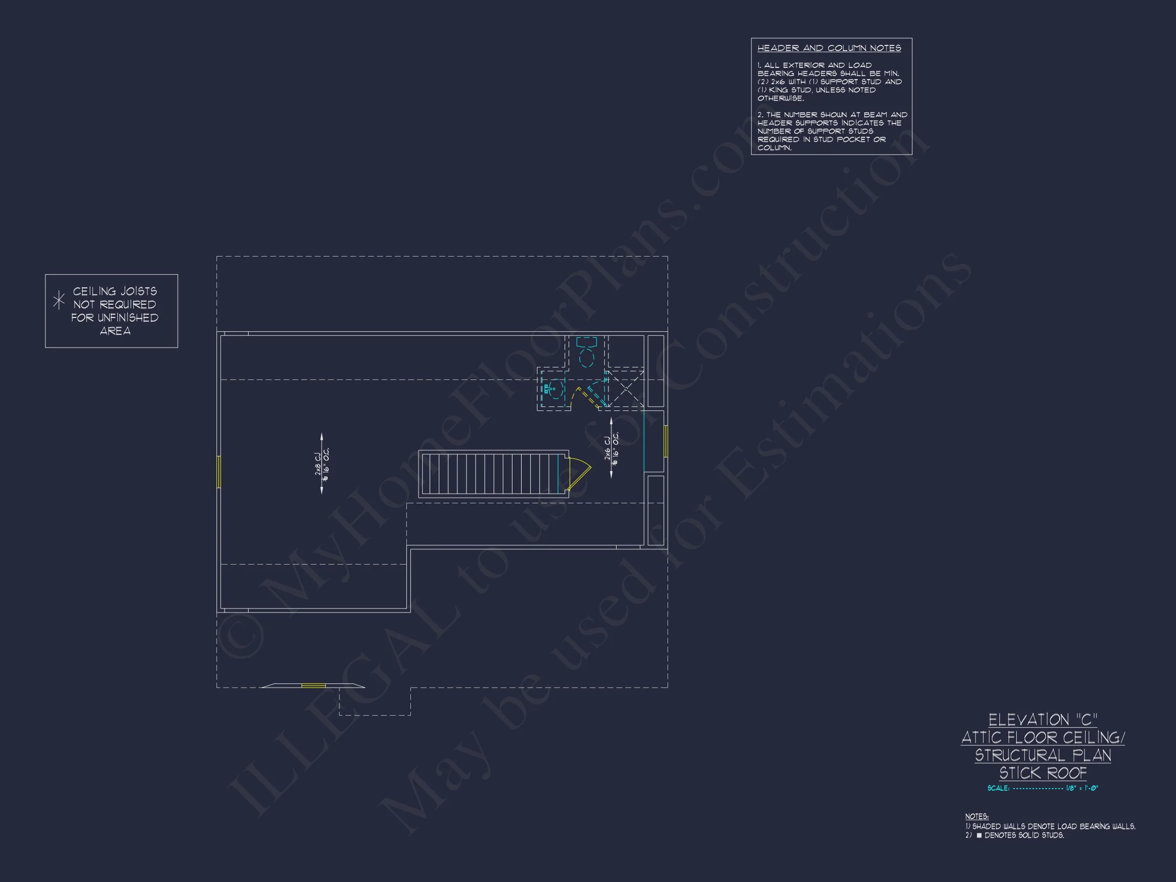 "2-story modern craftsman house plan CAD blueprint detailing layout and design"