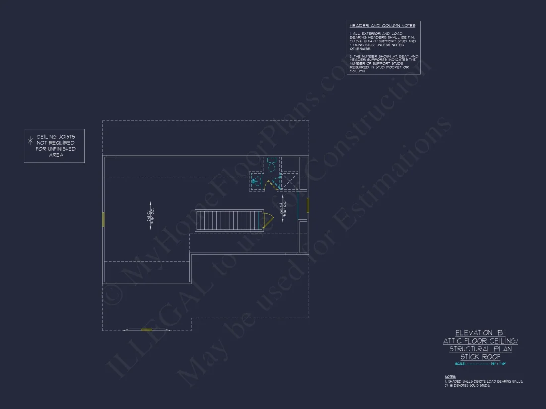 "2-Story Modern Craftsman house Plan CAD Blueprint with Detailed Features"